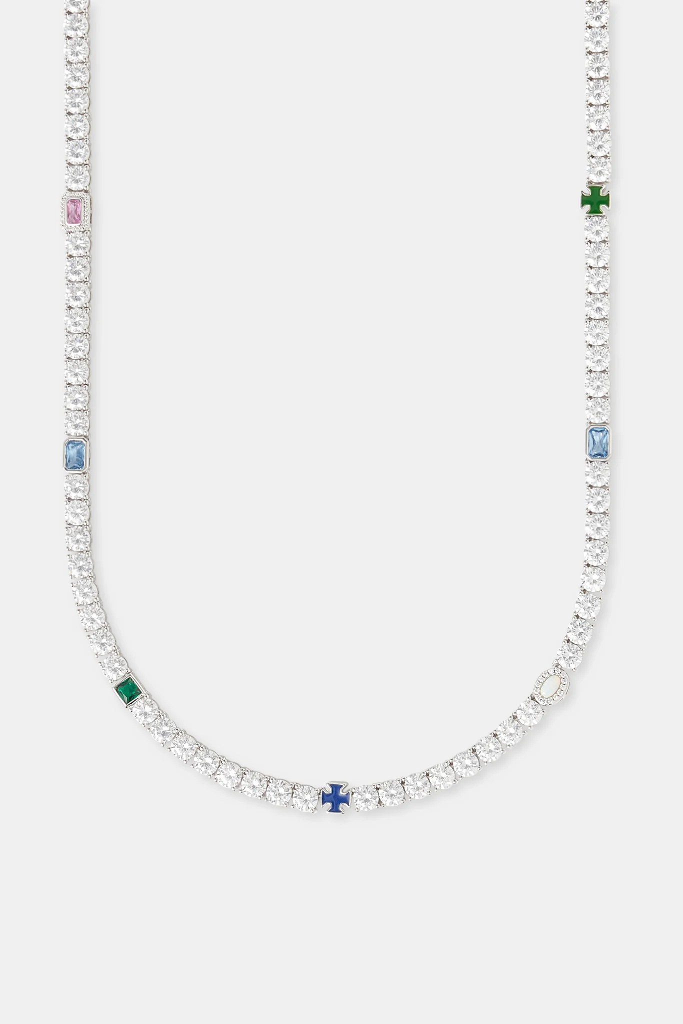 Multi Gemstone Tennis Chain - 5mm - Image 2