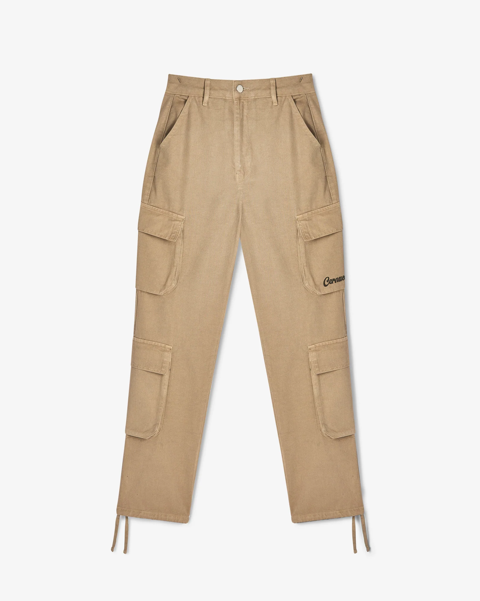 Multi Pocket Cargo Trouser - Beige - Image 2