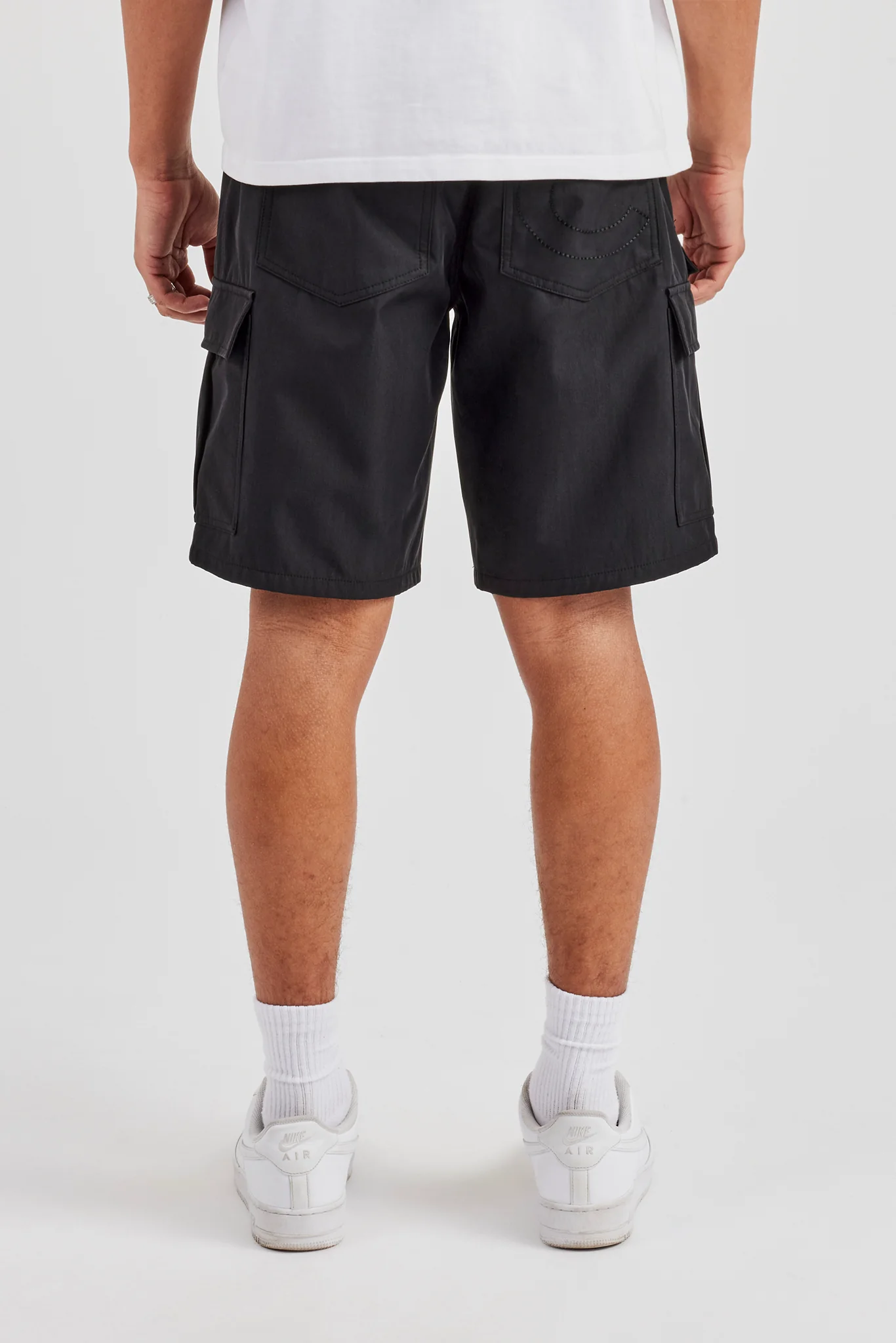 Nylon Cargo Short - Black - Image 3