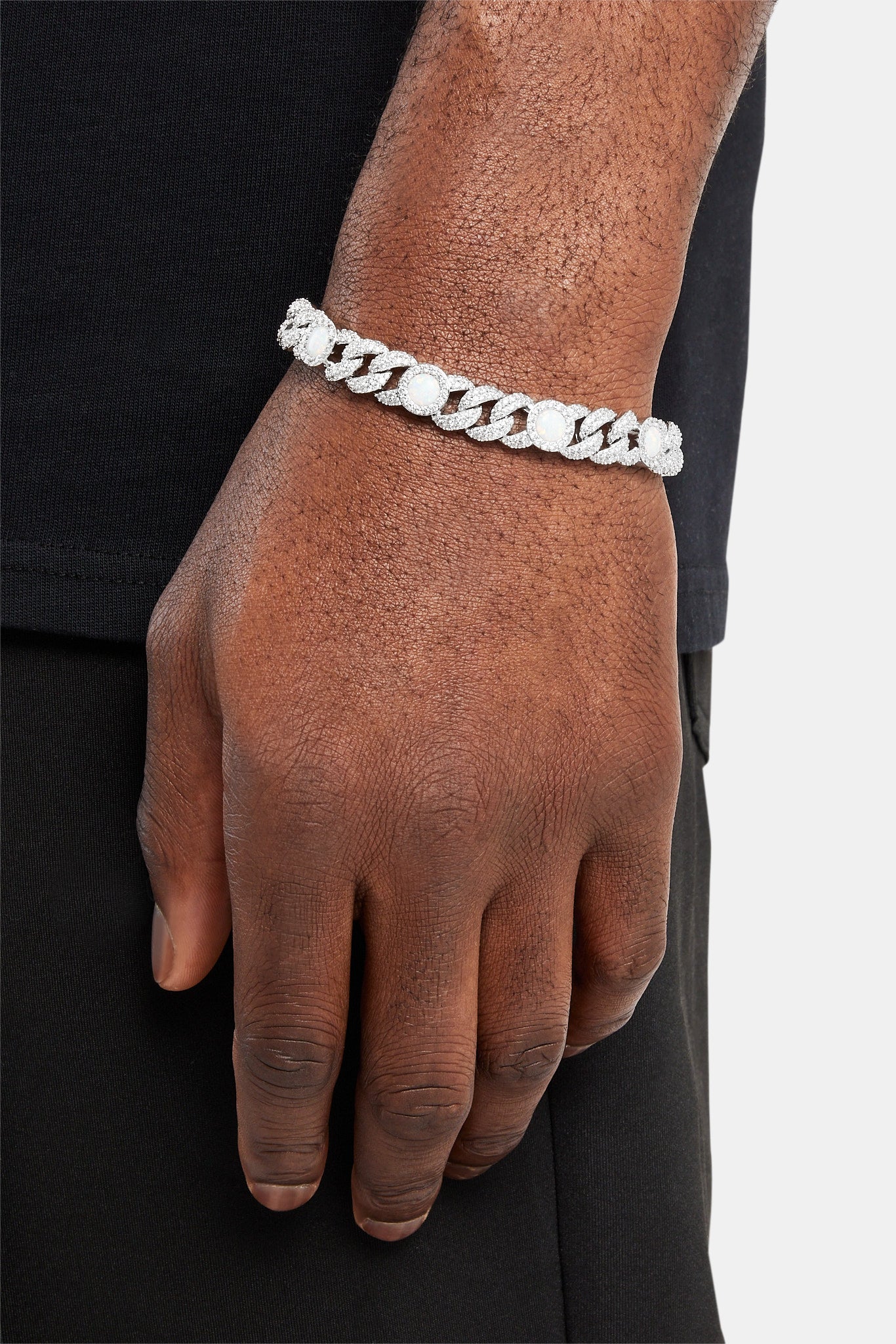 Opal Iced Cuban Bracelet - 10mm