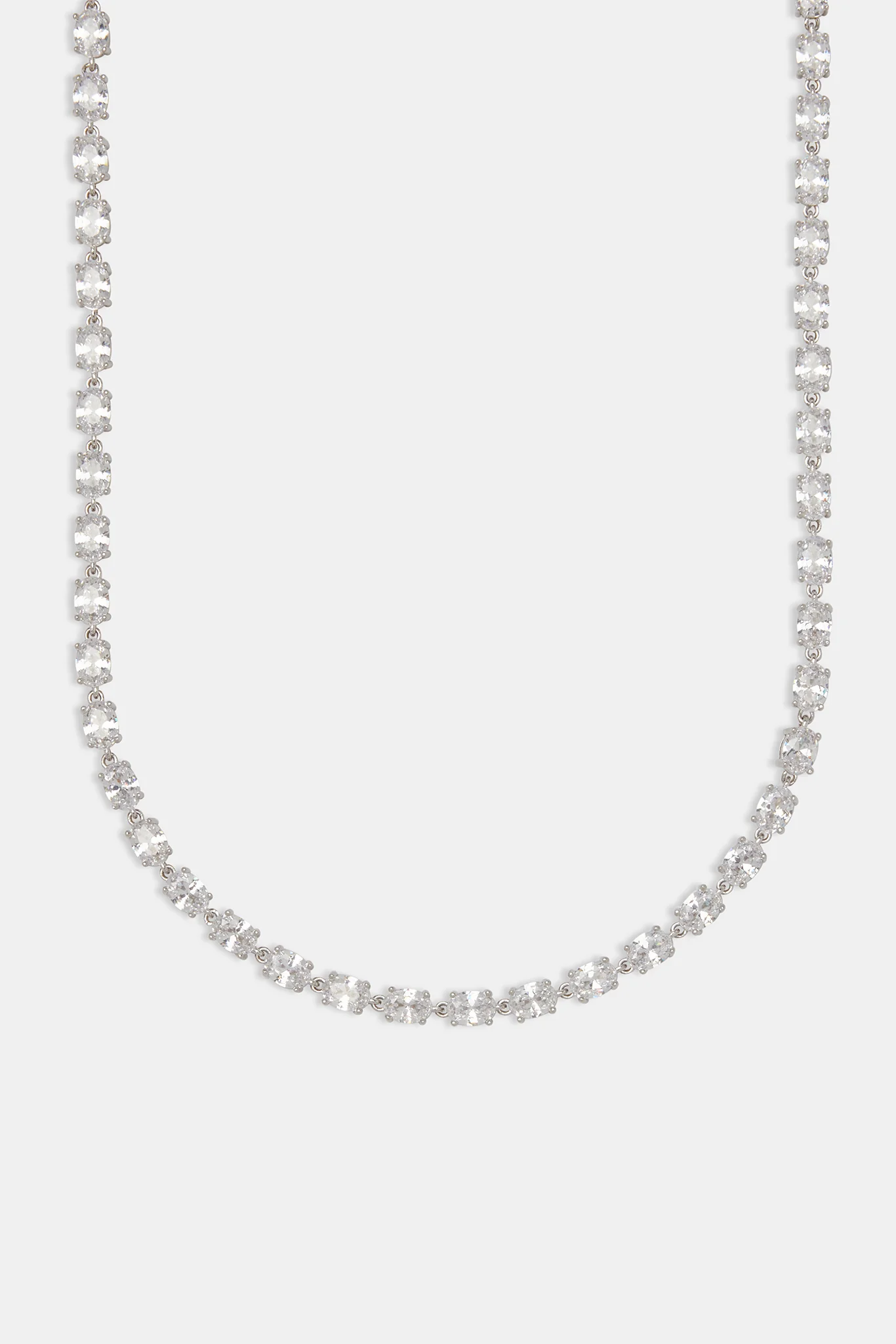 Oval CZ Tennis Chain - 6mm - Image 2