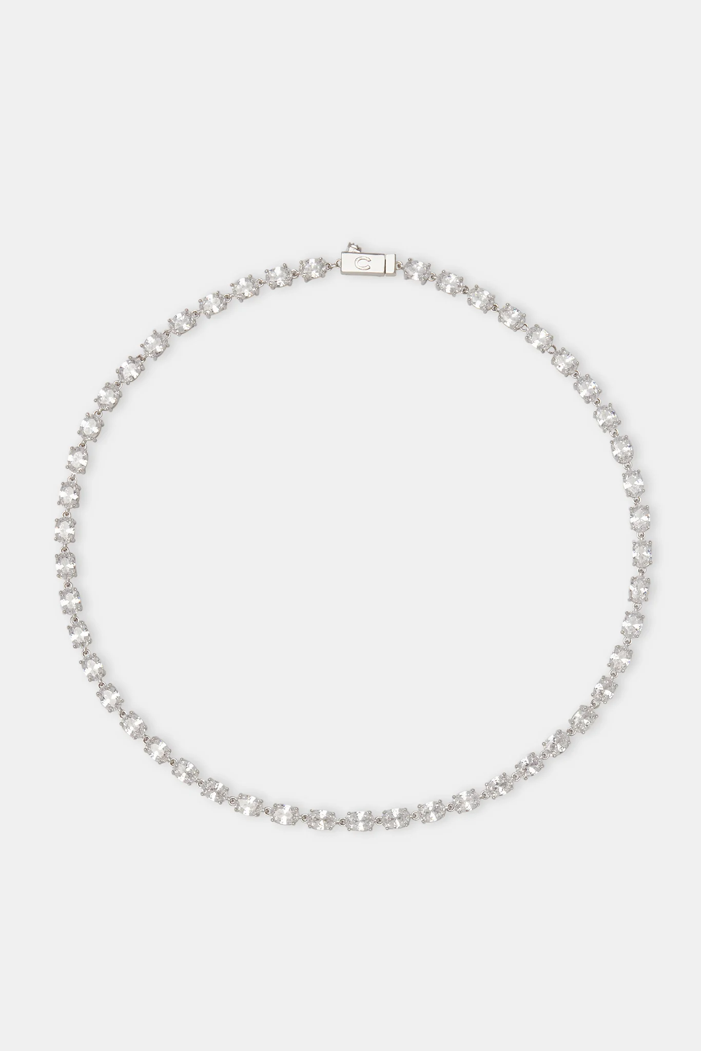 Oval CZ Tennis Chain - 6mm - Image 4