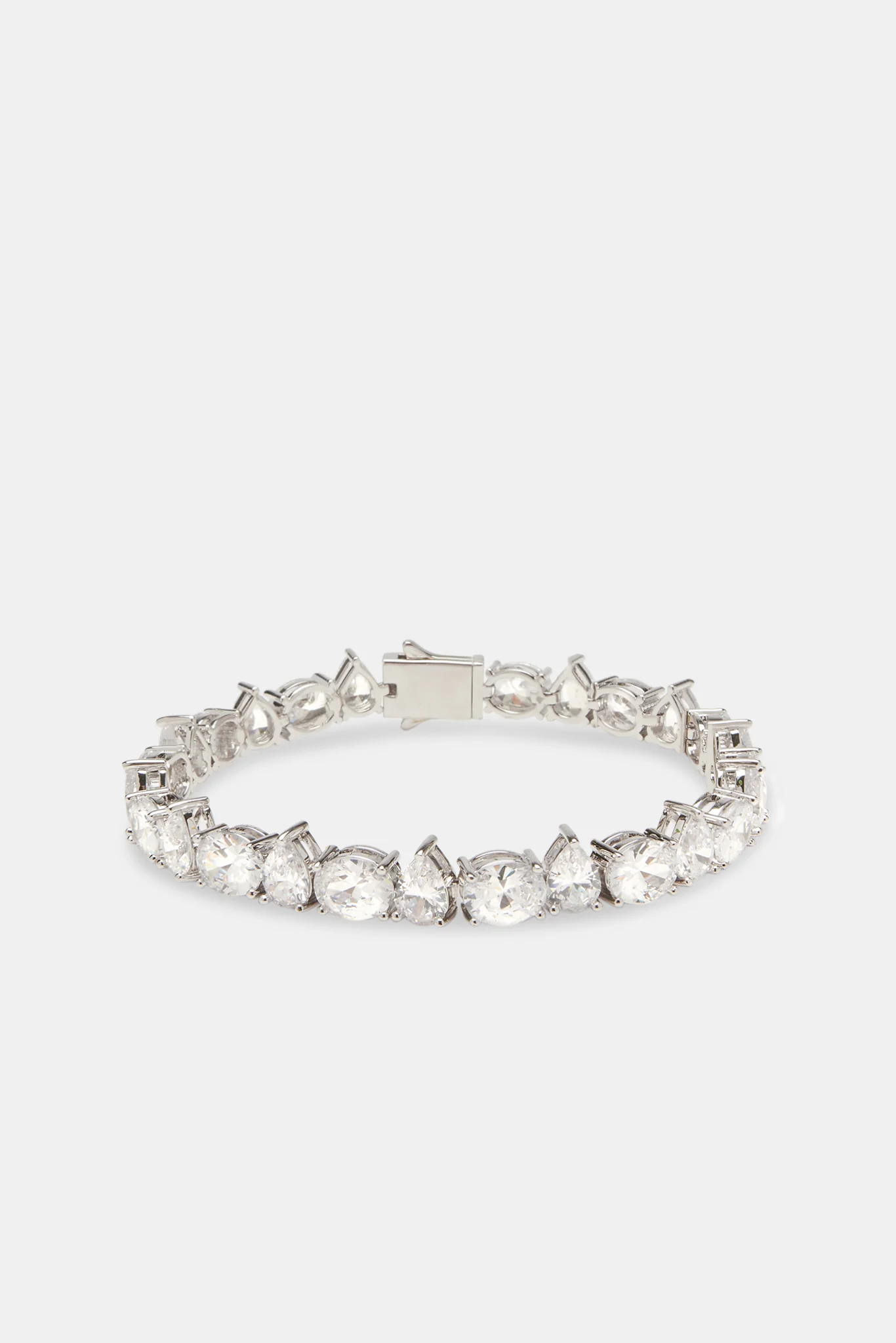 Oval & Pear Tennis Bracelet - 8mm - Image 2