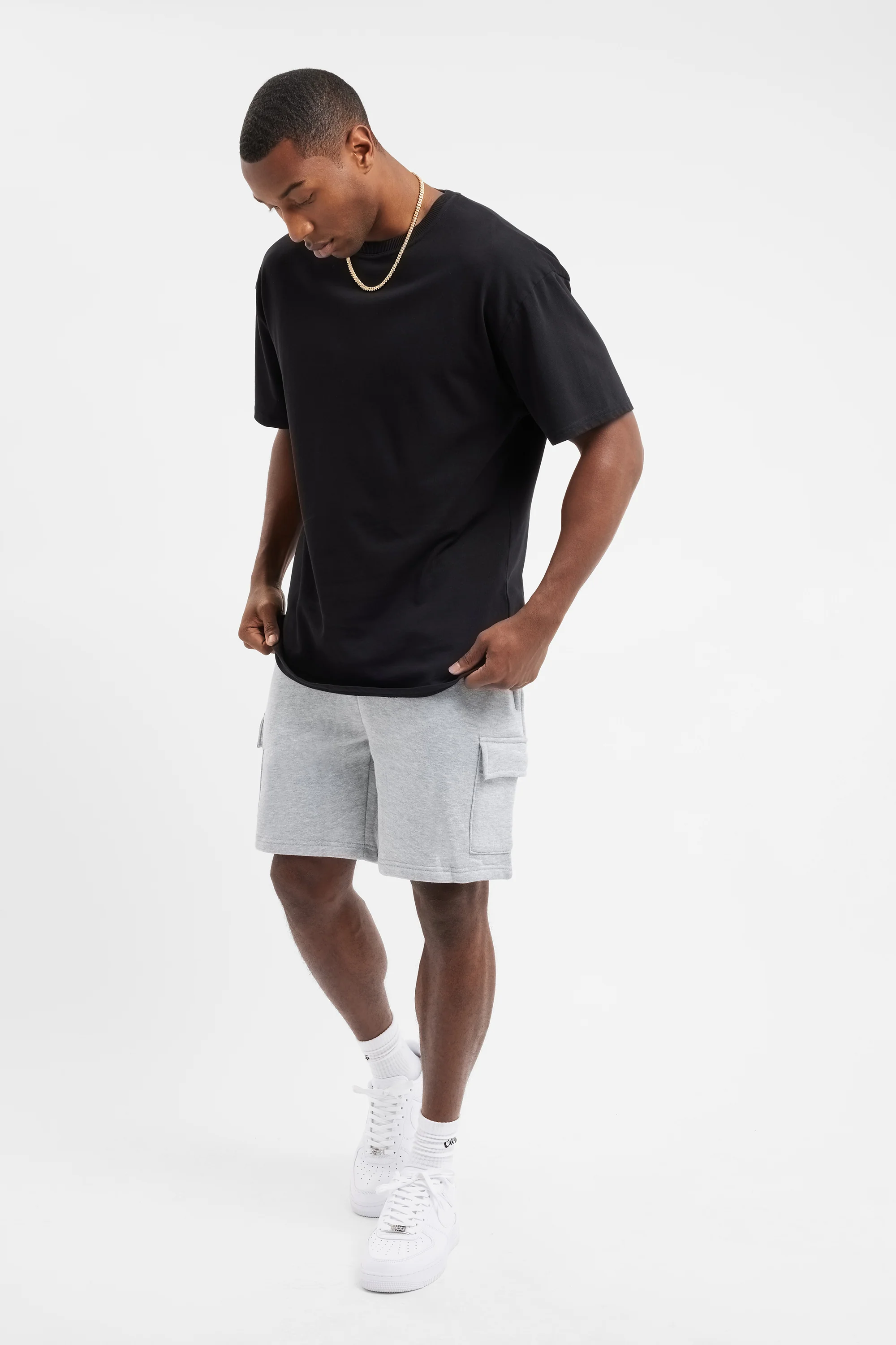 Oversized Cernucci Champ Ring T-Shirt - Black - Image 3