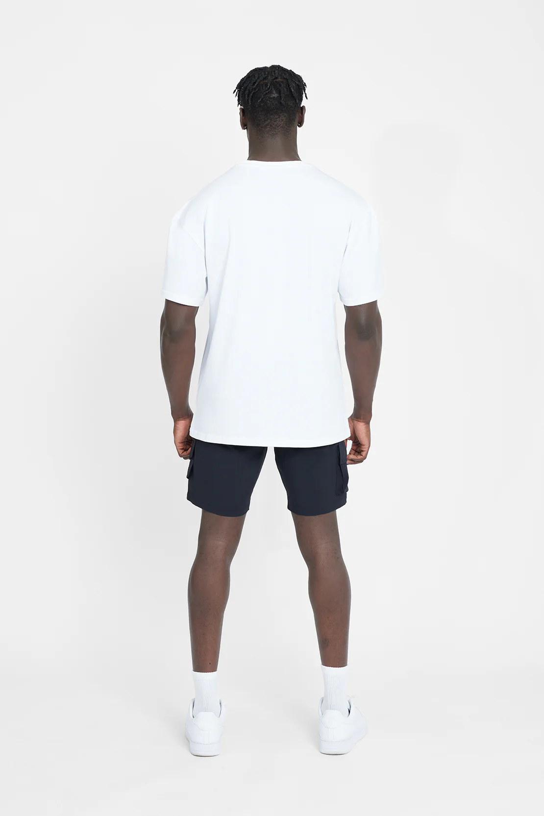 Oversized Cernucci Outline T-Shirt - White - Image 5