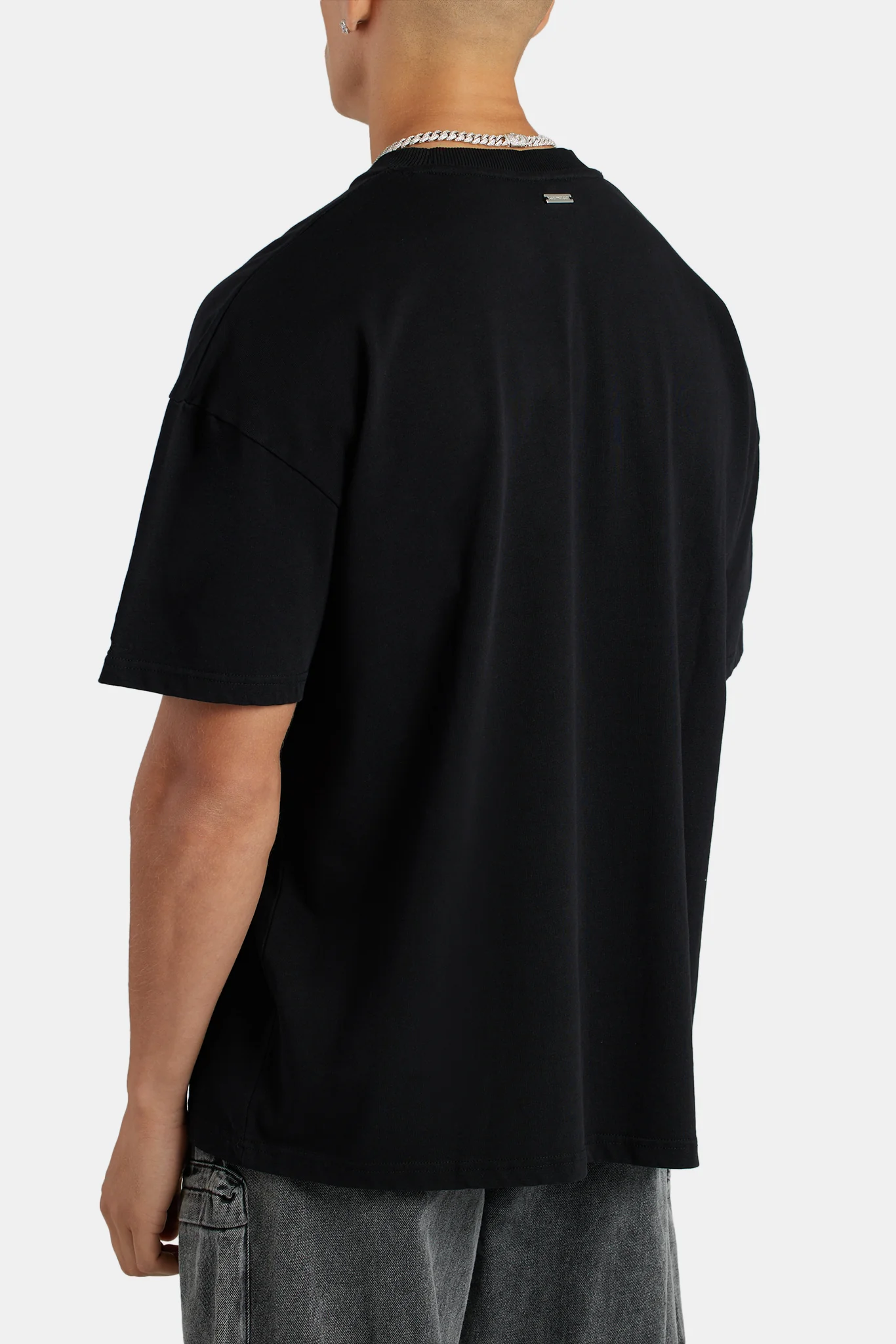 Oversized Favela Graphic T-Shirt  - Black - Image 2