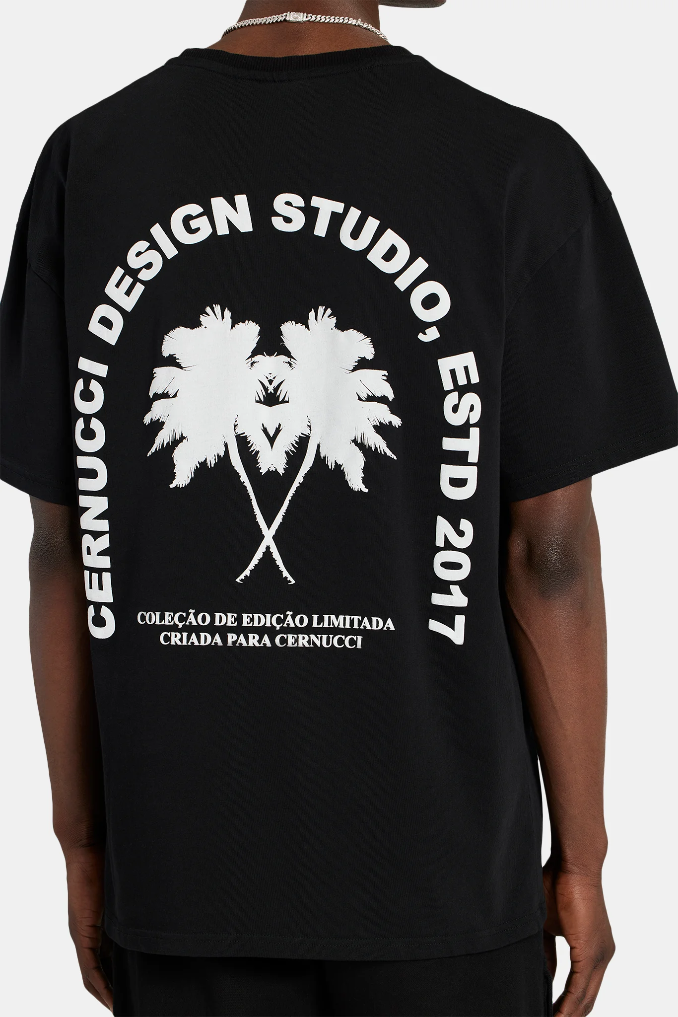 Oversized Palm T-Shirt - Black - Image 6