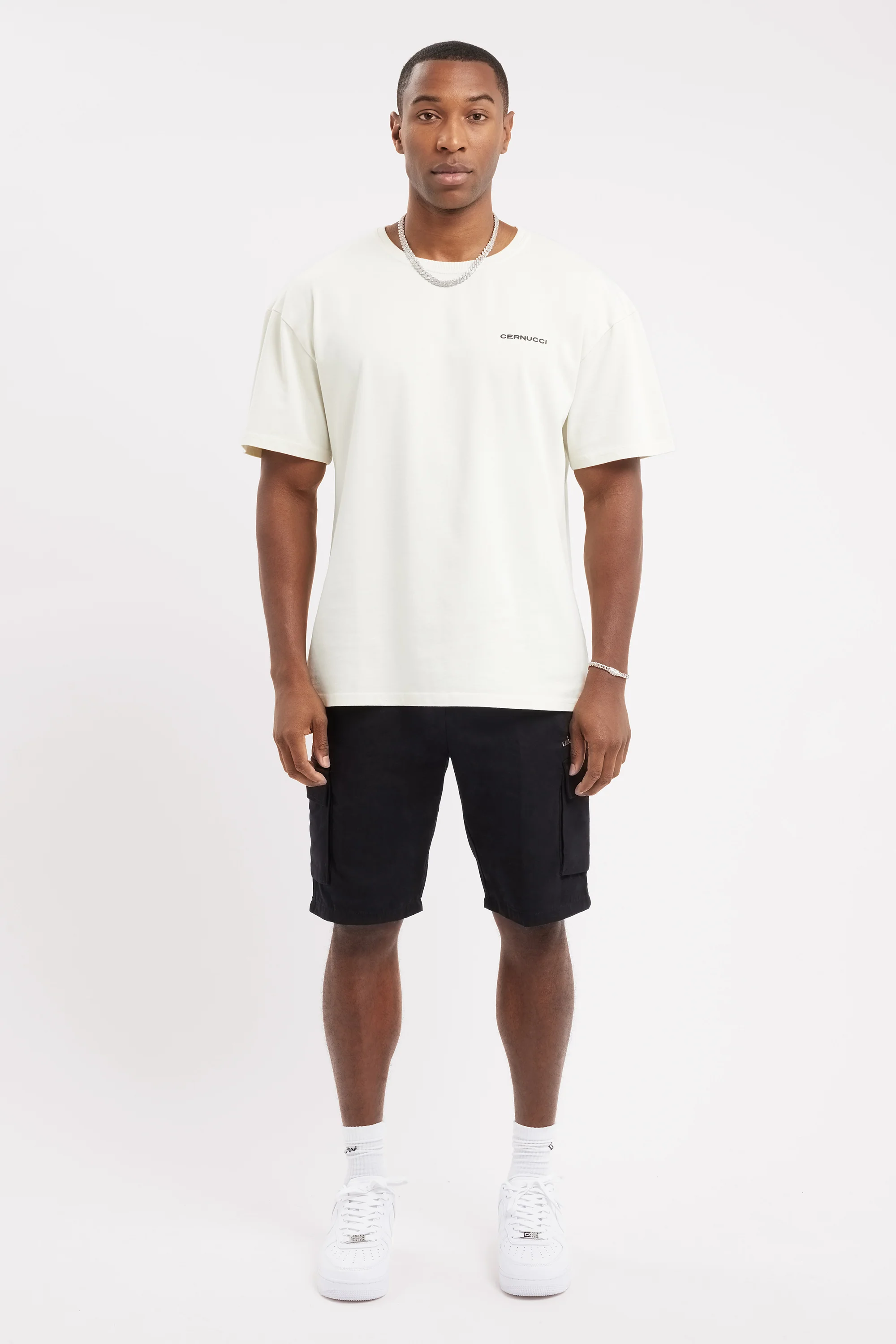 Oversized Palm T-Shirt - Cream - Image 3
