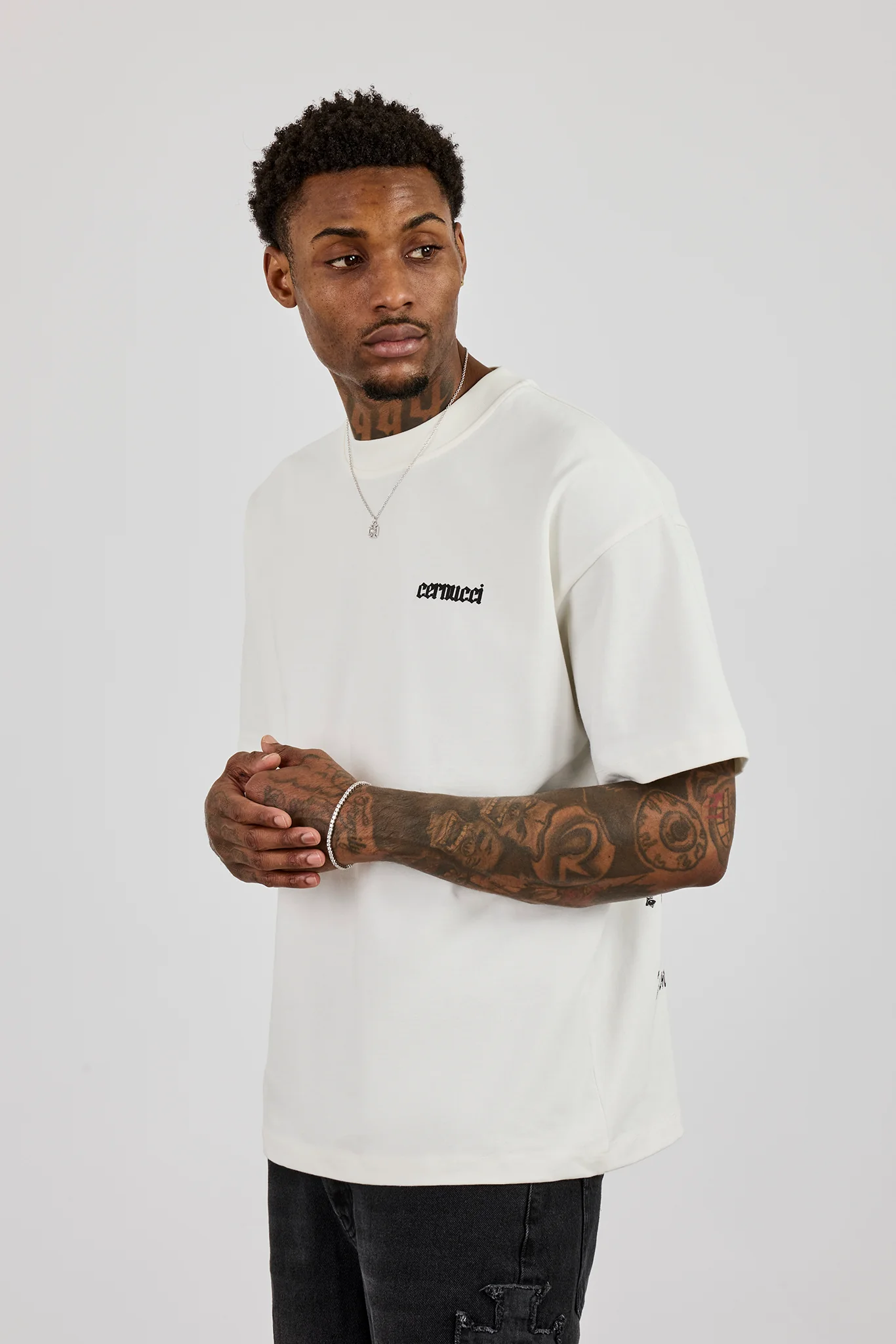 Oversized Rio Graphic Print T-Shirt - Off White - Image 2