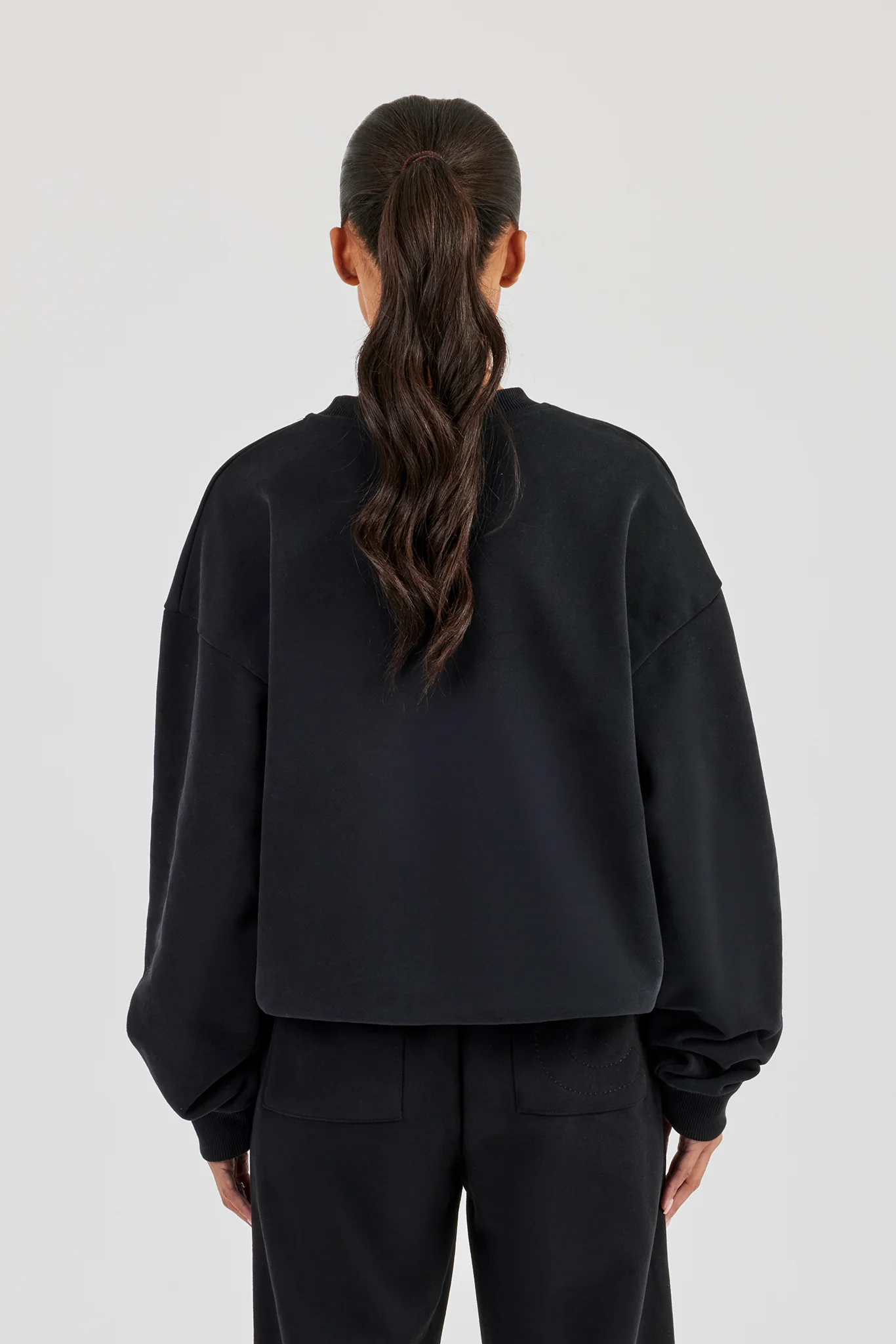 Oversized Sweater - Black - Image 4