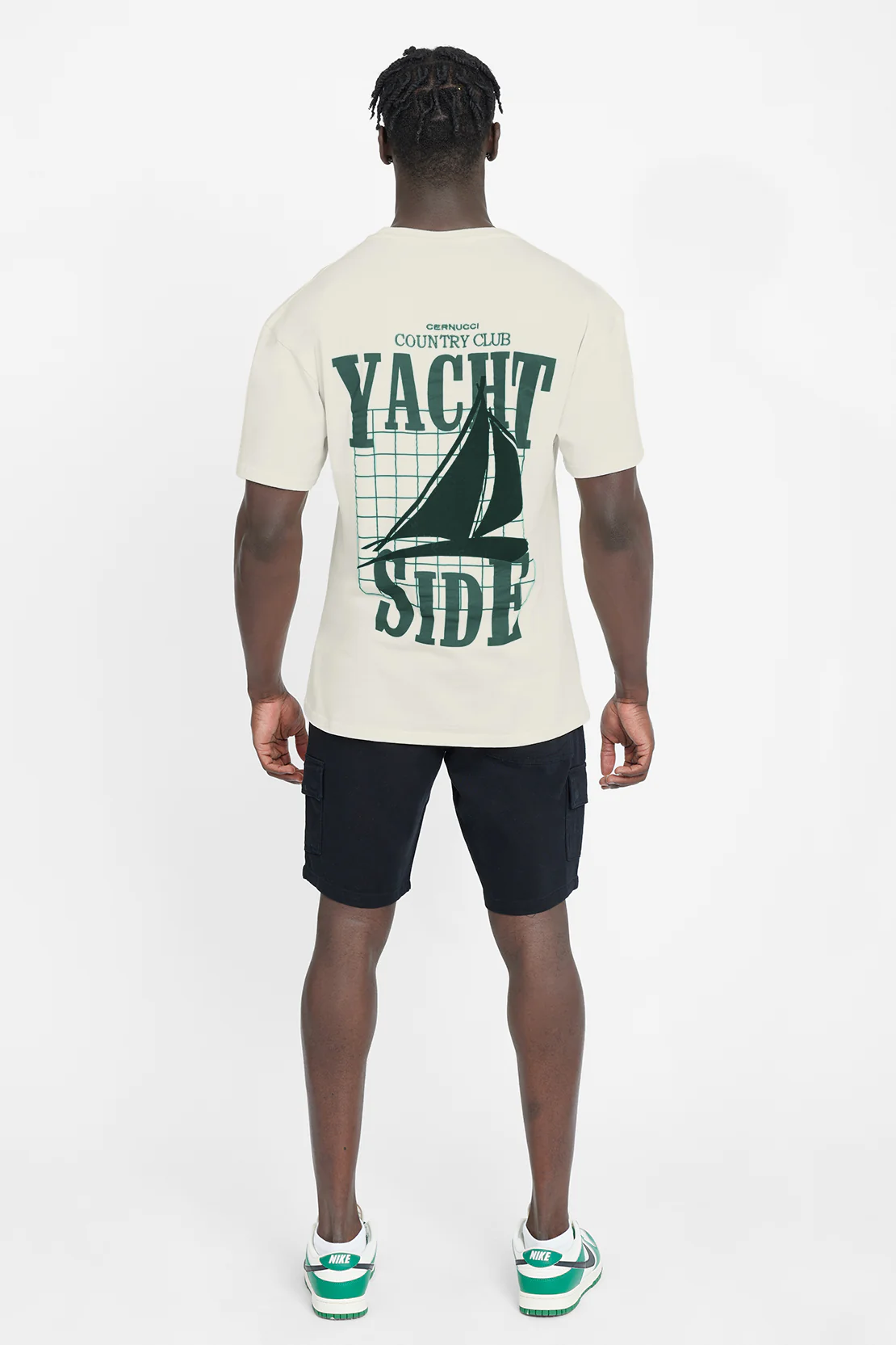Oversized Yacht Graphic T-Shirt - Ecru - Image 6