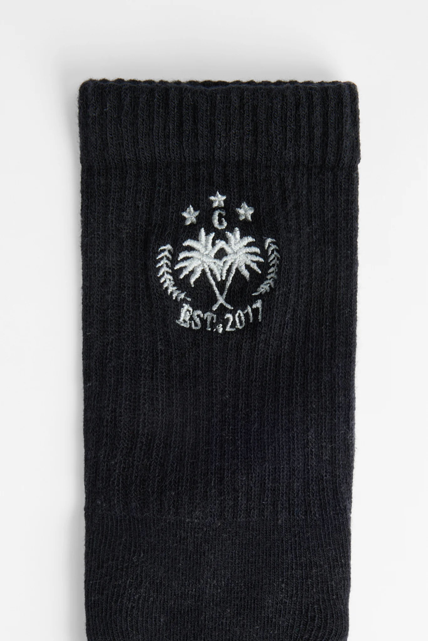 Palm Crest Socks - Black - Image 2