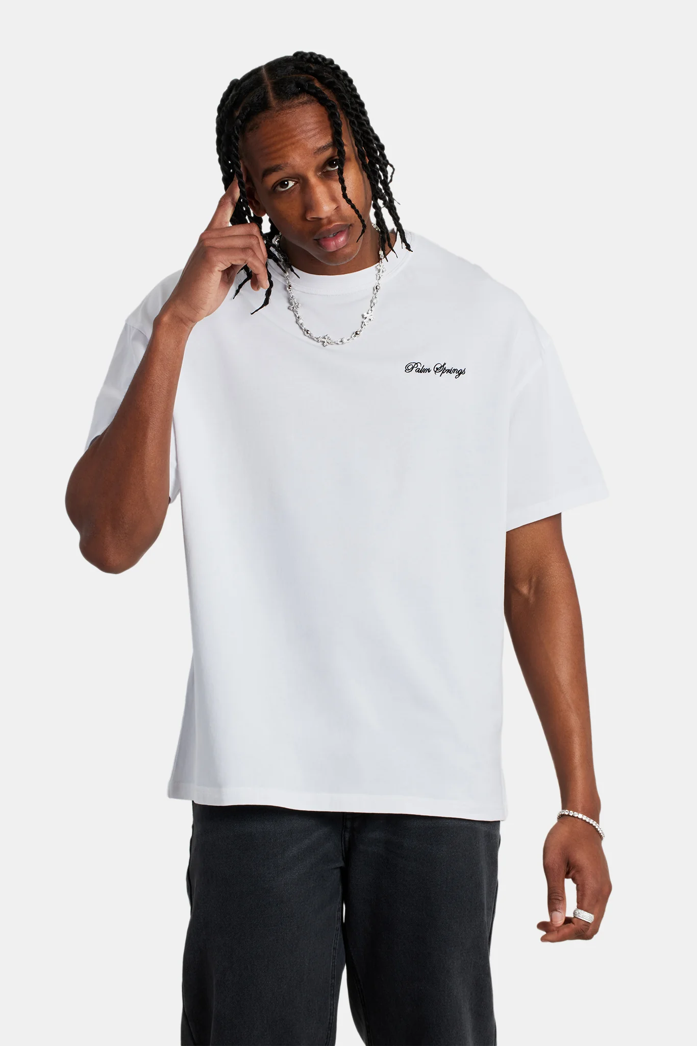 Palm Springs Oversized T-Shirt - White - Image 3