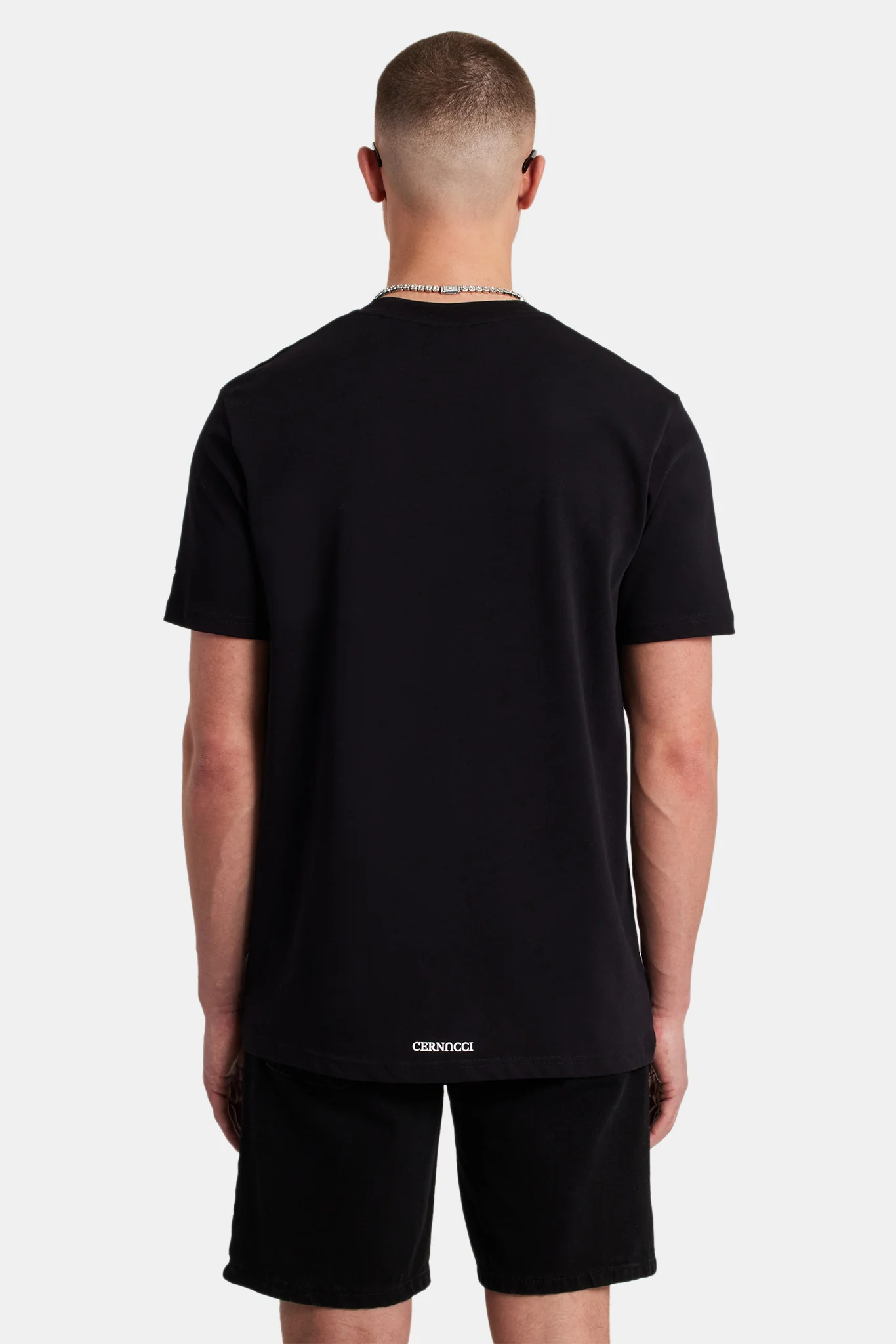 Palm Springs Text T-Shirt - Black - Image 2