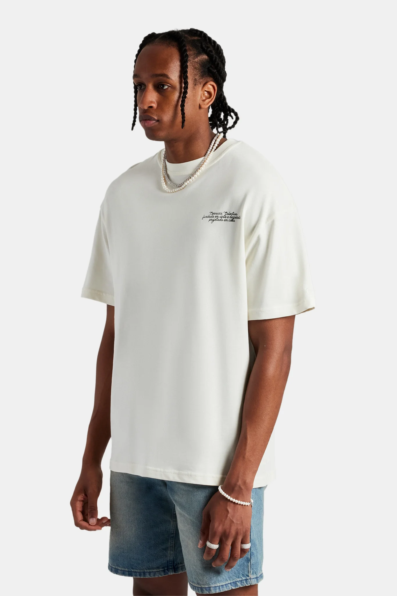 Paraiso Graphic Oversized T-Shirt - Off White - Image 2