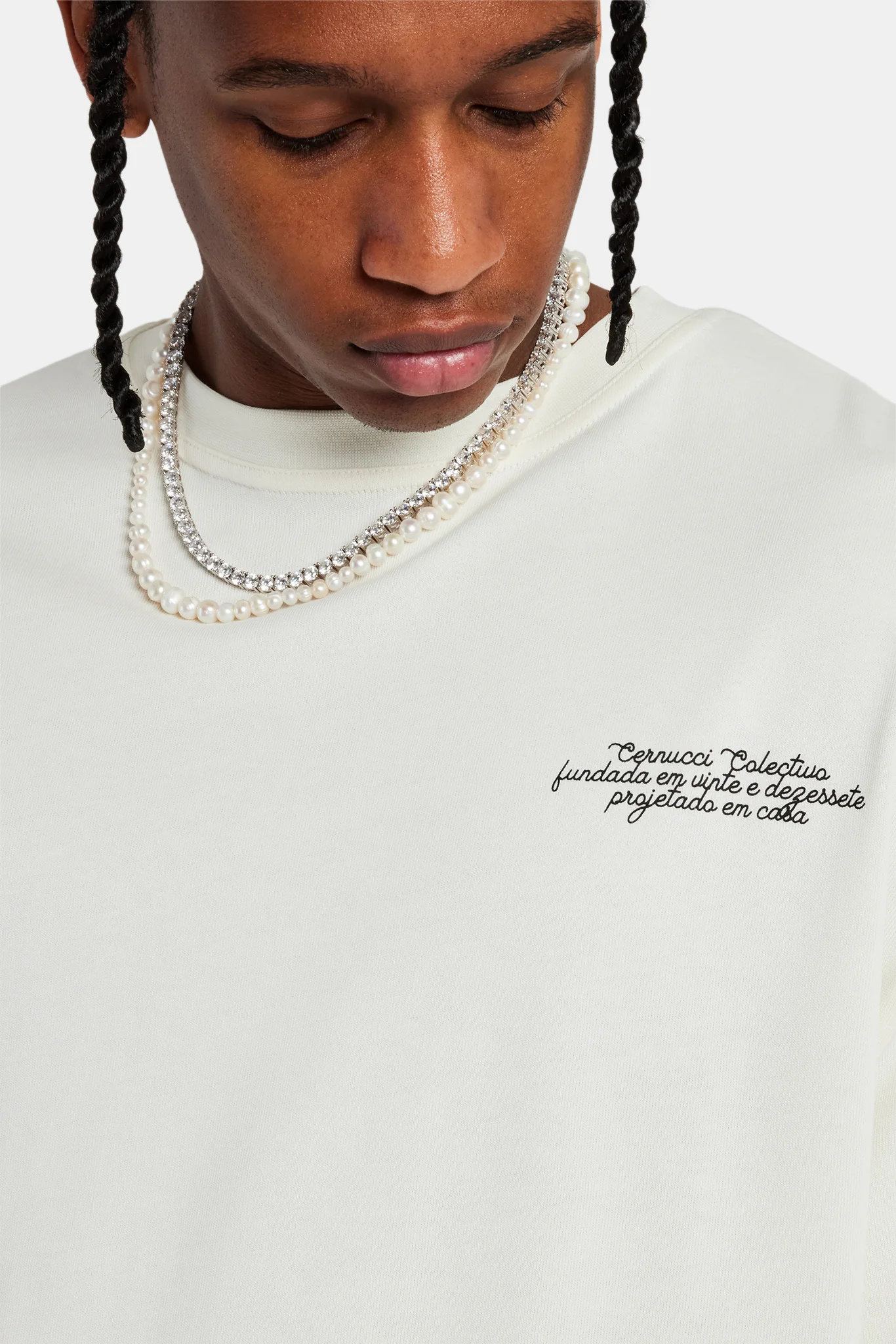 Paraiso Graphic Oversized T-Shirt - Off White - Image 3