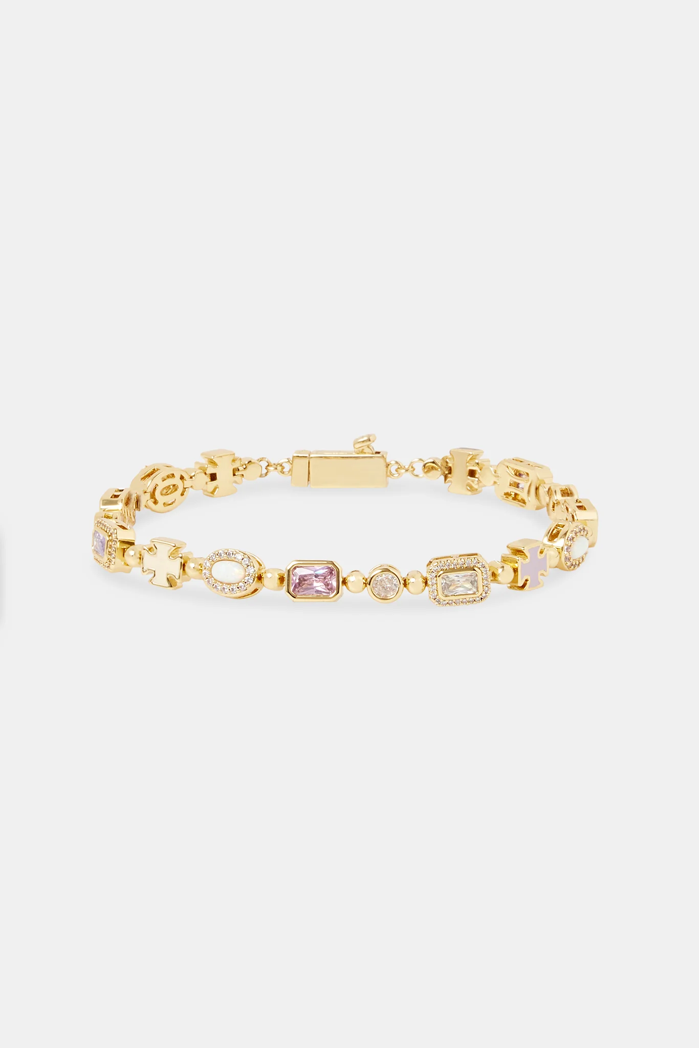 Pastel Multi Gemstone Bracelet - 6mm - Image 2