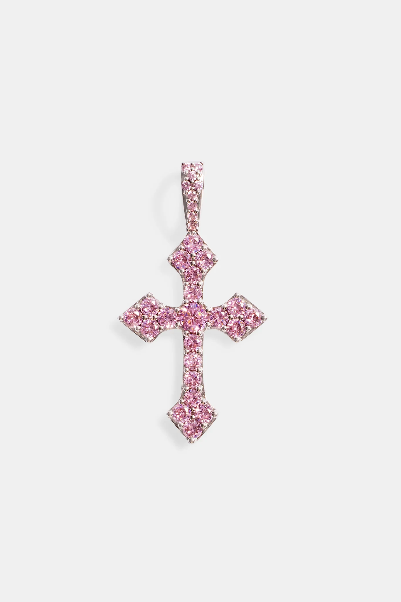 Pink Iced Celtic Cross Pendant - Image 2