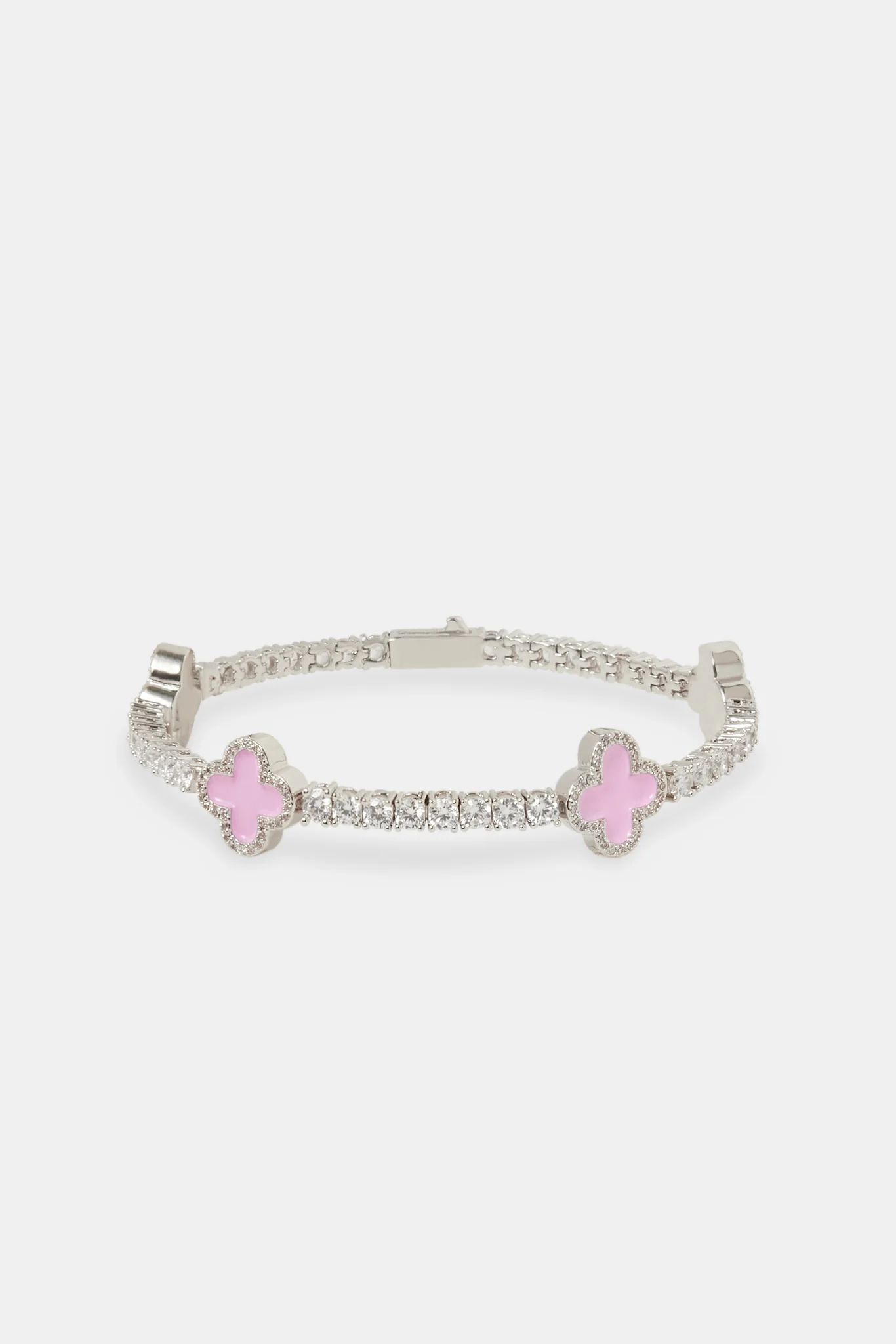 Pink Motif Tennis Bracelet - 12mm - Image 2