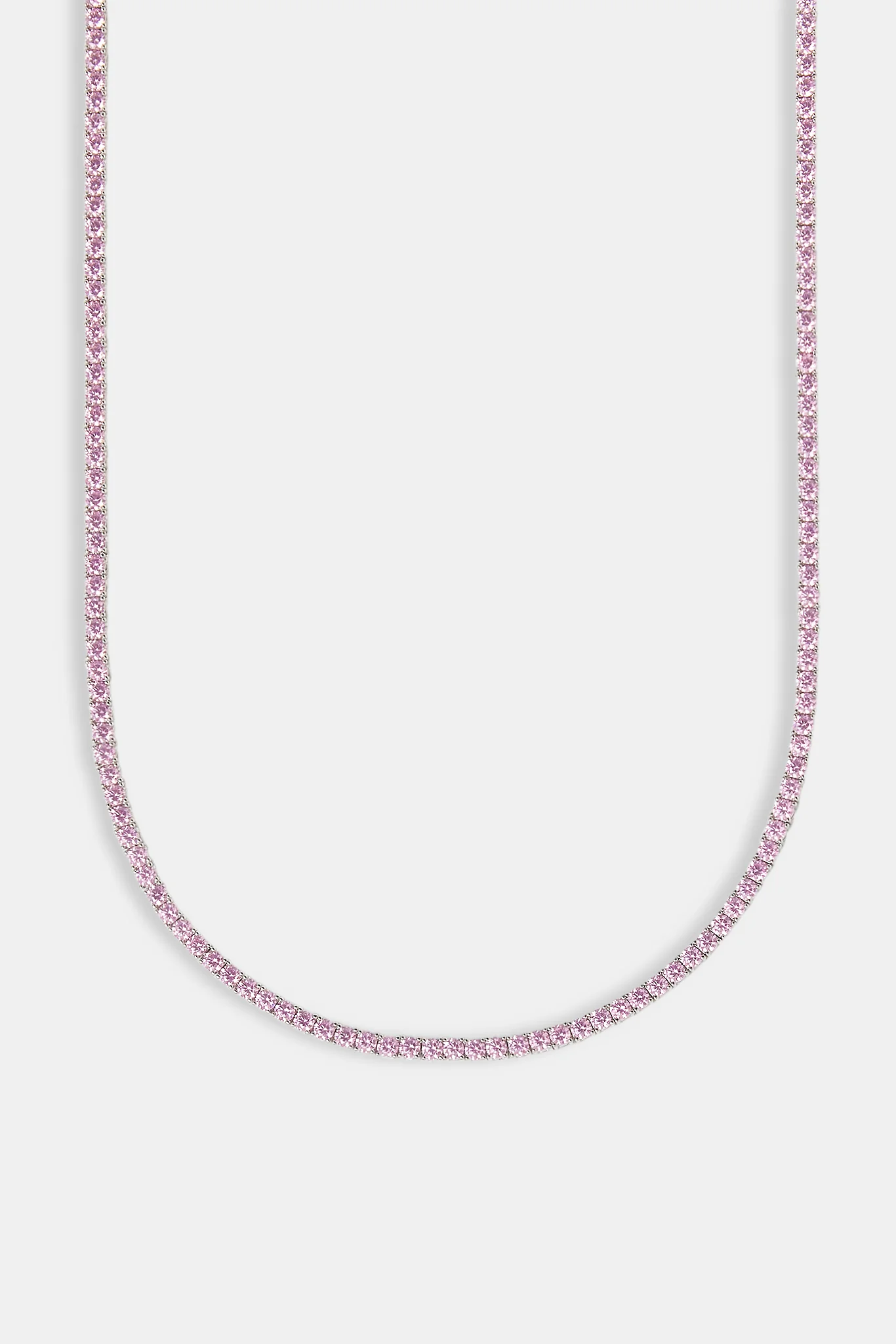 Pink Tennis Chain - 3mm - Image 2