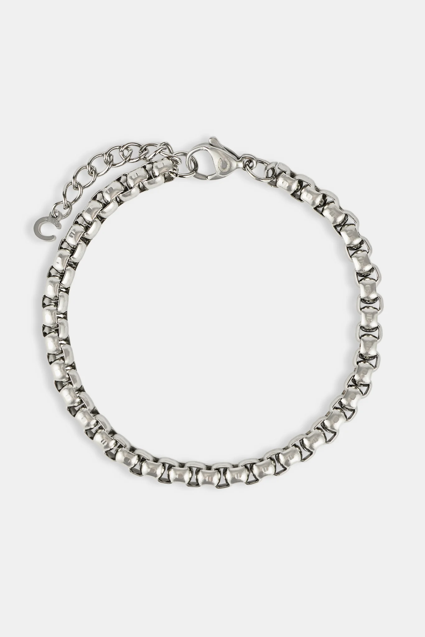 Polished Box Bracelet - 5mm - White - Image 2