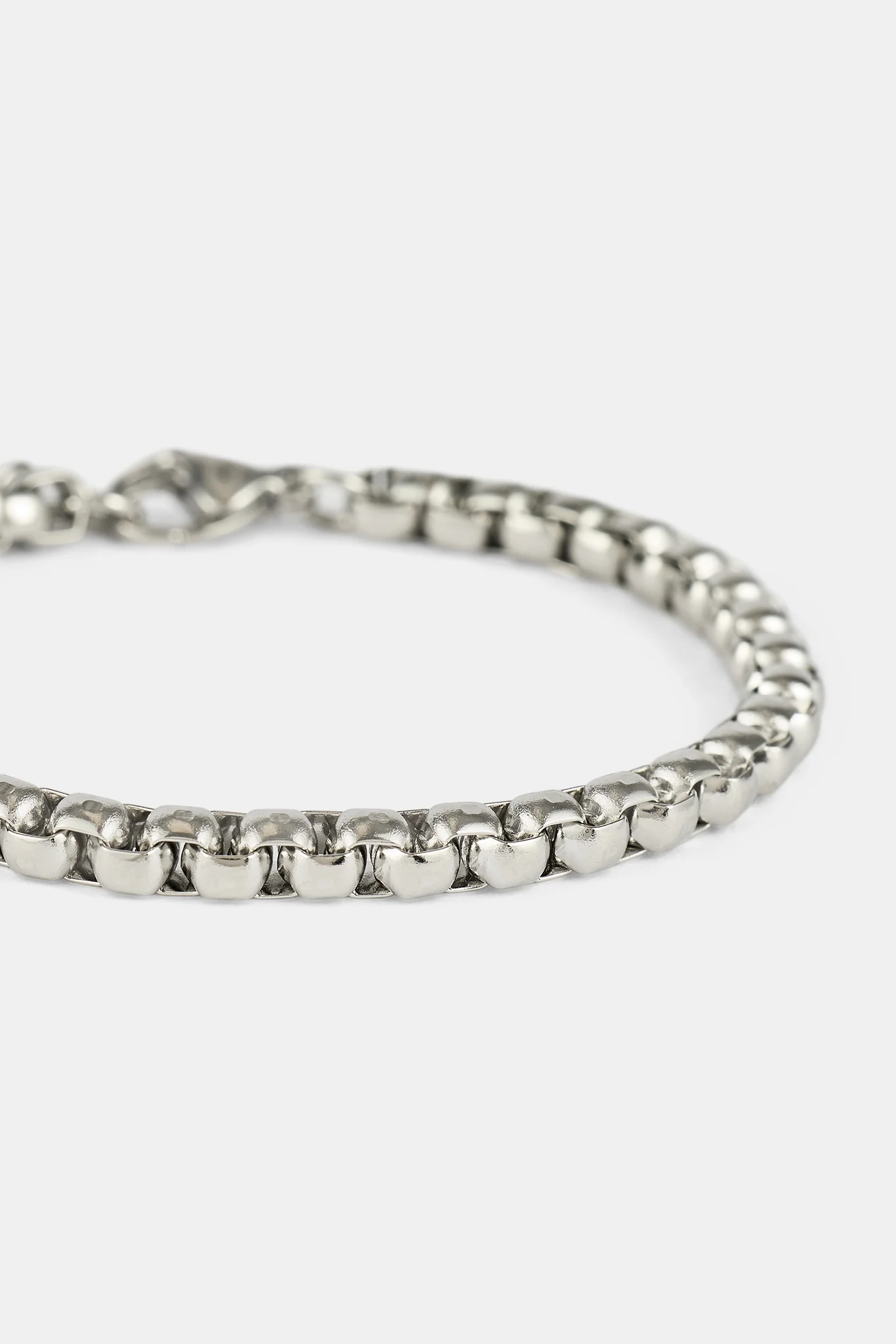 Polished Box Bracelet - 5mm - White - Image 3
