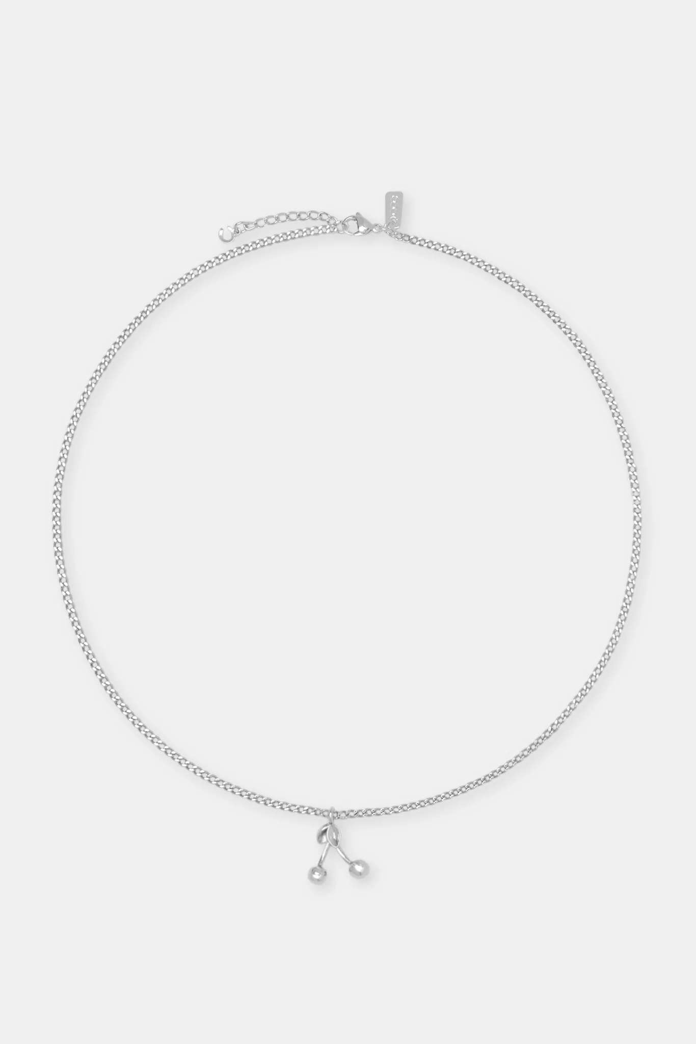 Polished Cherry Pendant Necklace - White - Image 3