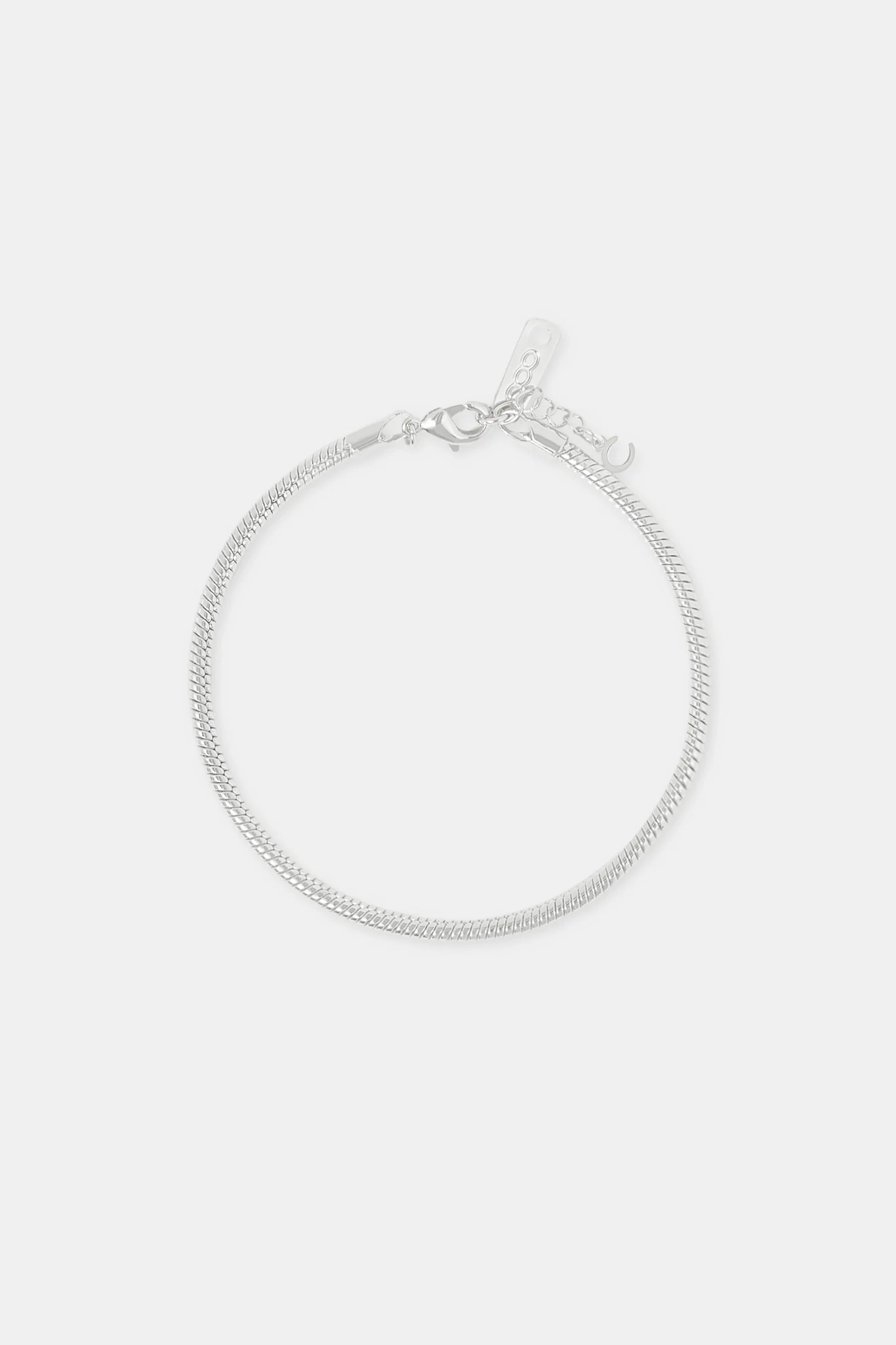 Polished Circular Franco Bracelet - 3mm - Image 2