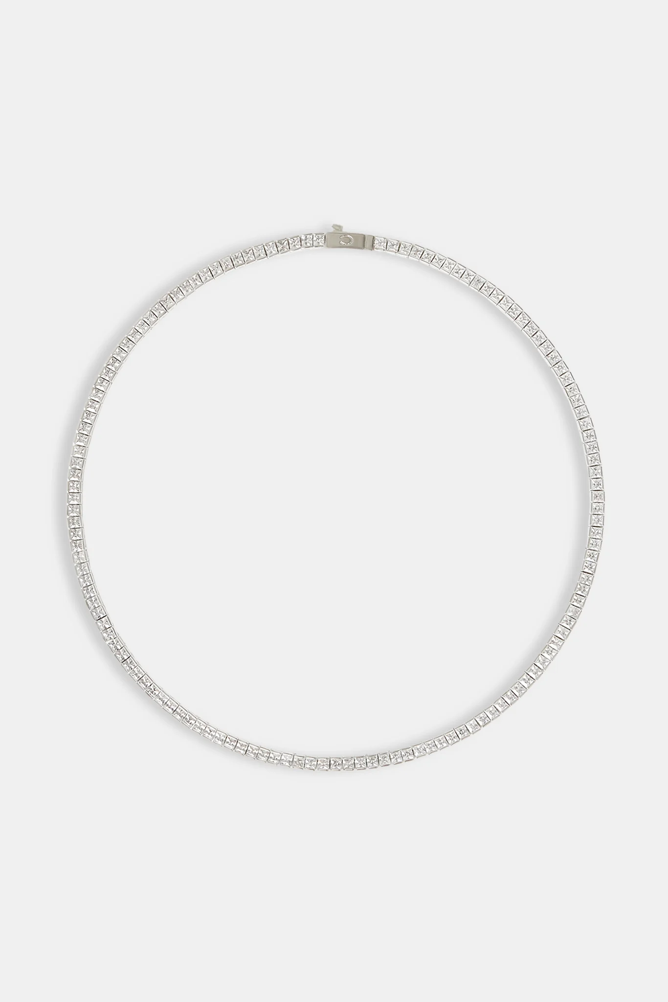 Polished Edge Square Tennis Chain - 3mm - Image 4