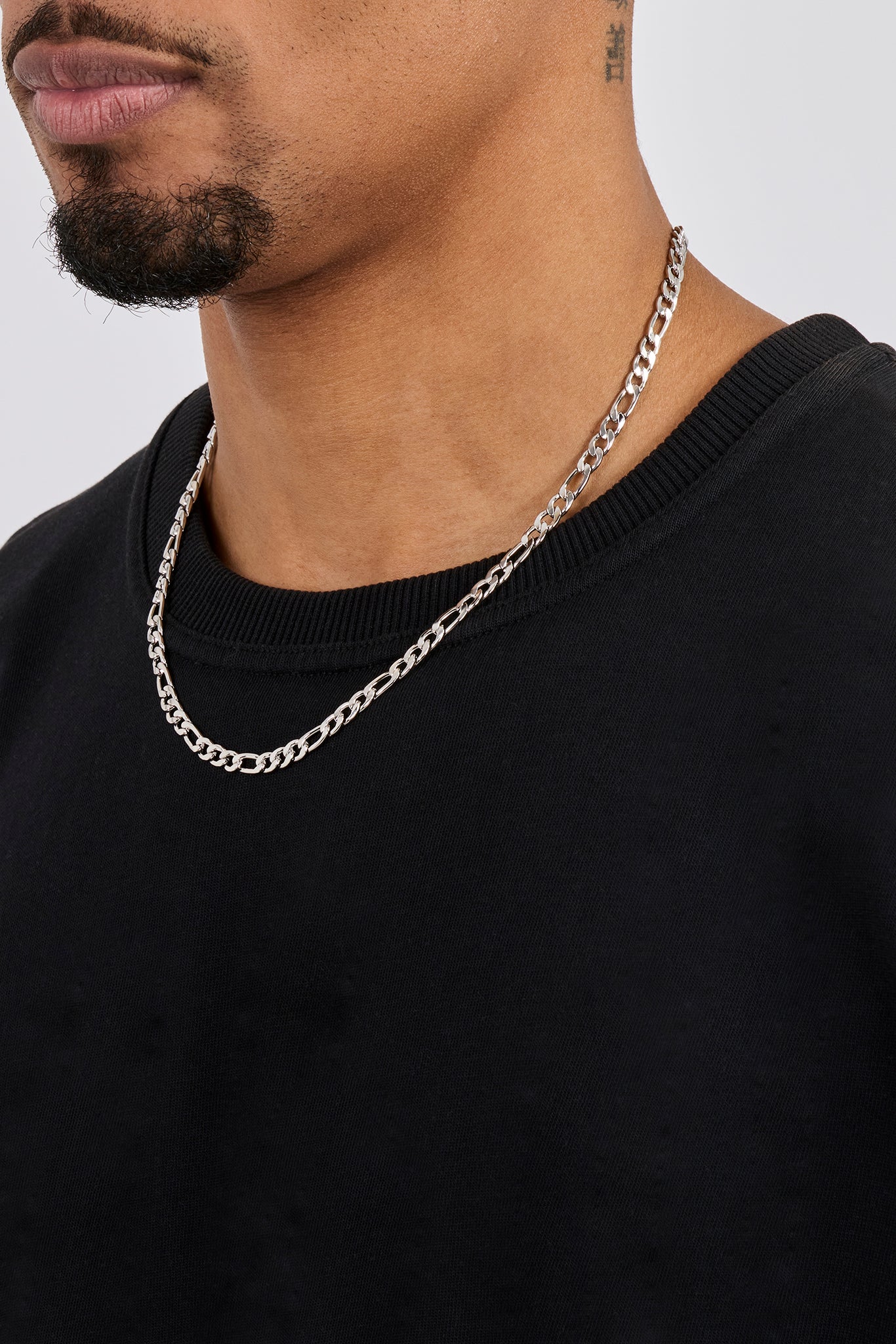 Polished Figaro Chain - 5mm - White - Image 4