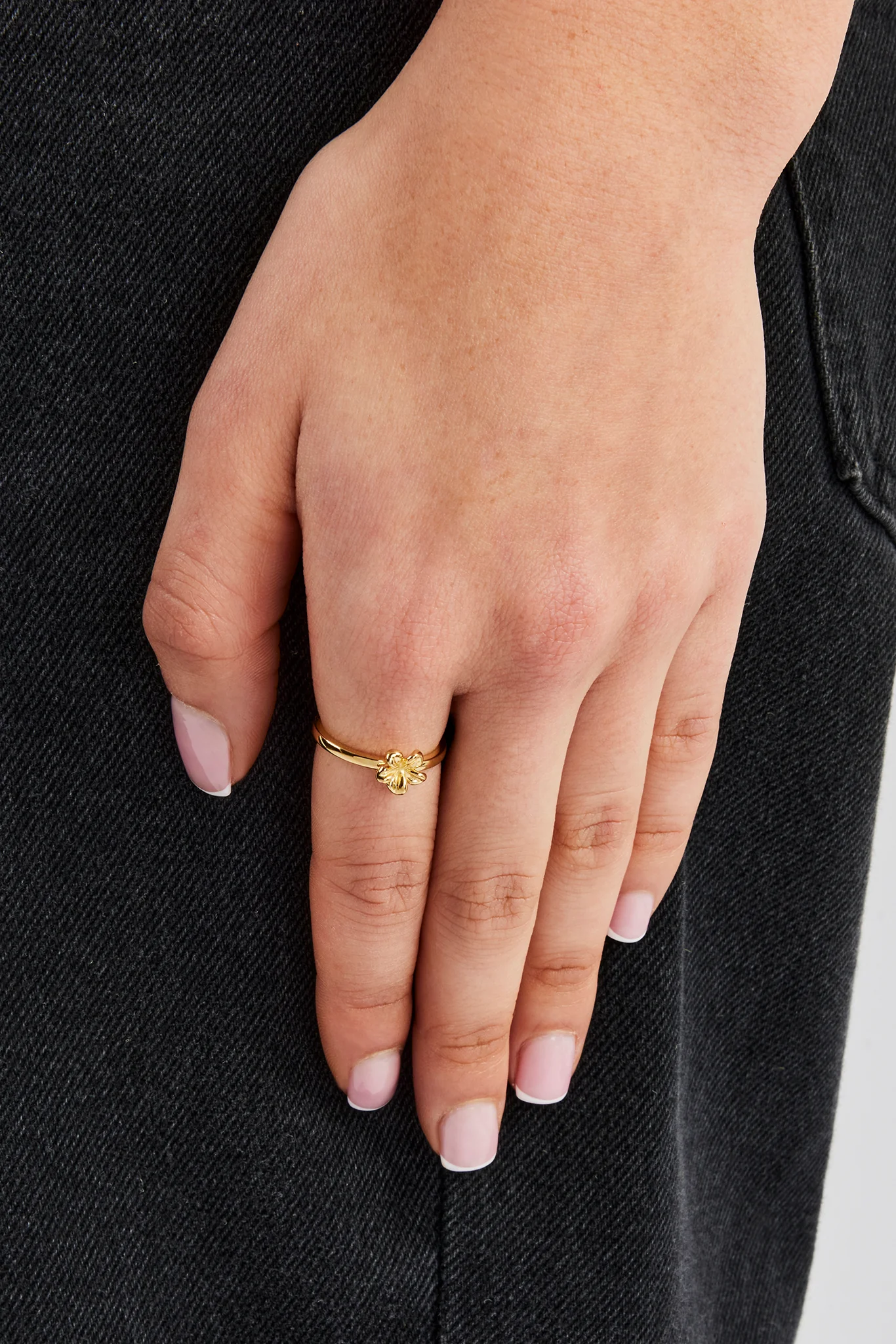 Polished Flower Ring - 12mm - Image 2