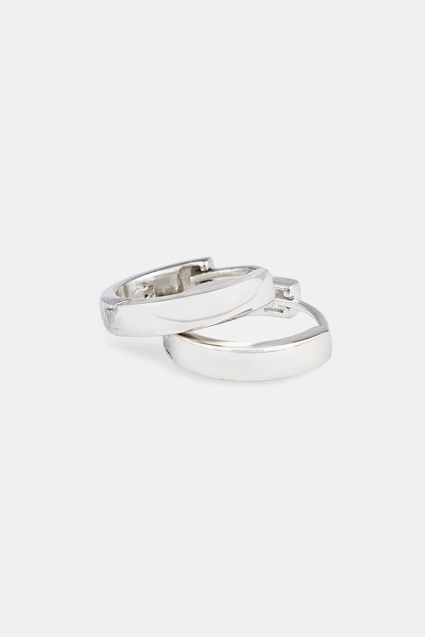 Polished Huggie Earrings - Image 2