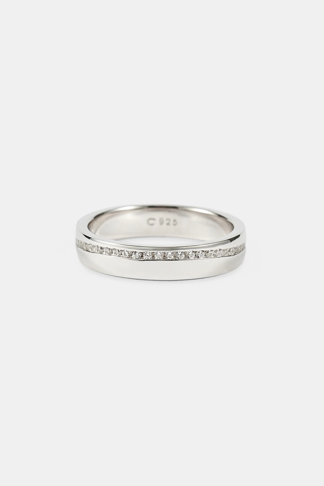 Polished & Iced Mix Ring - 5mm - Image 3