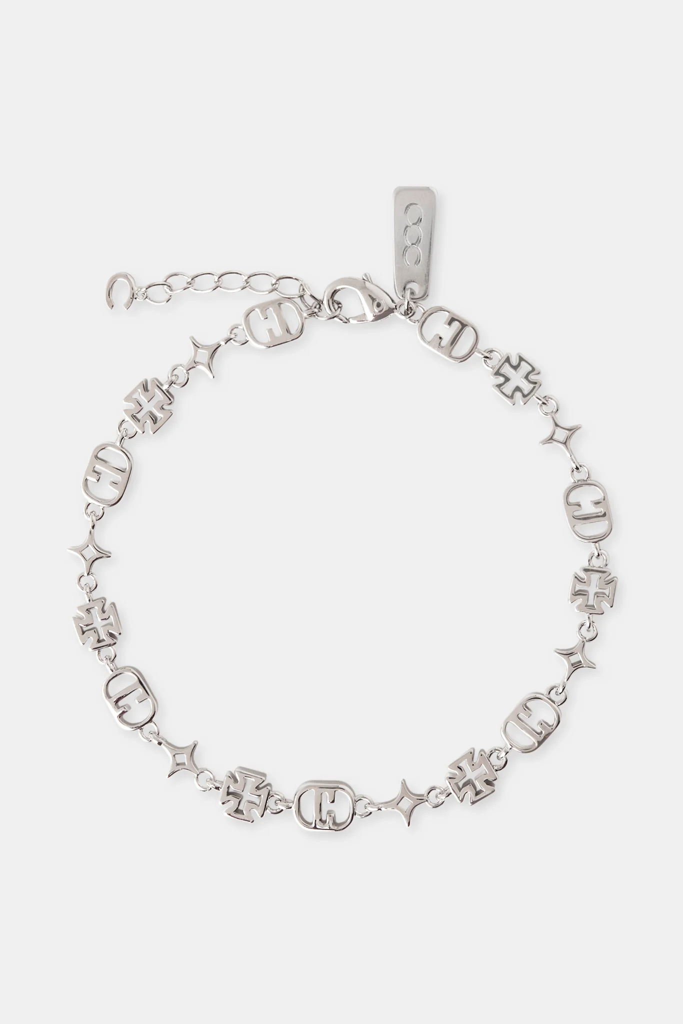 Polished Mixed Motif Bracelet - 6mm - Image 2