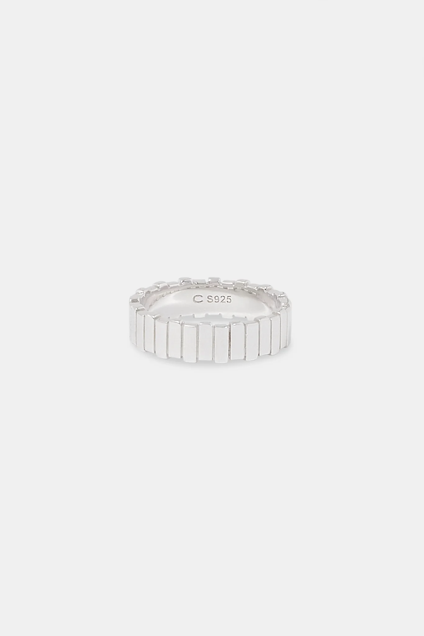 Polished Panelled Ring - 6mm