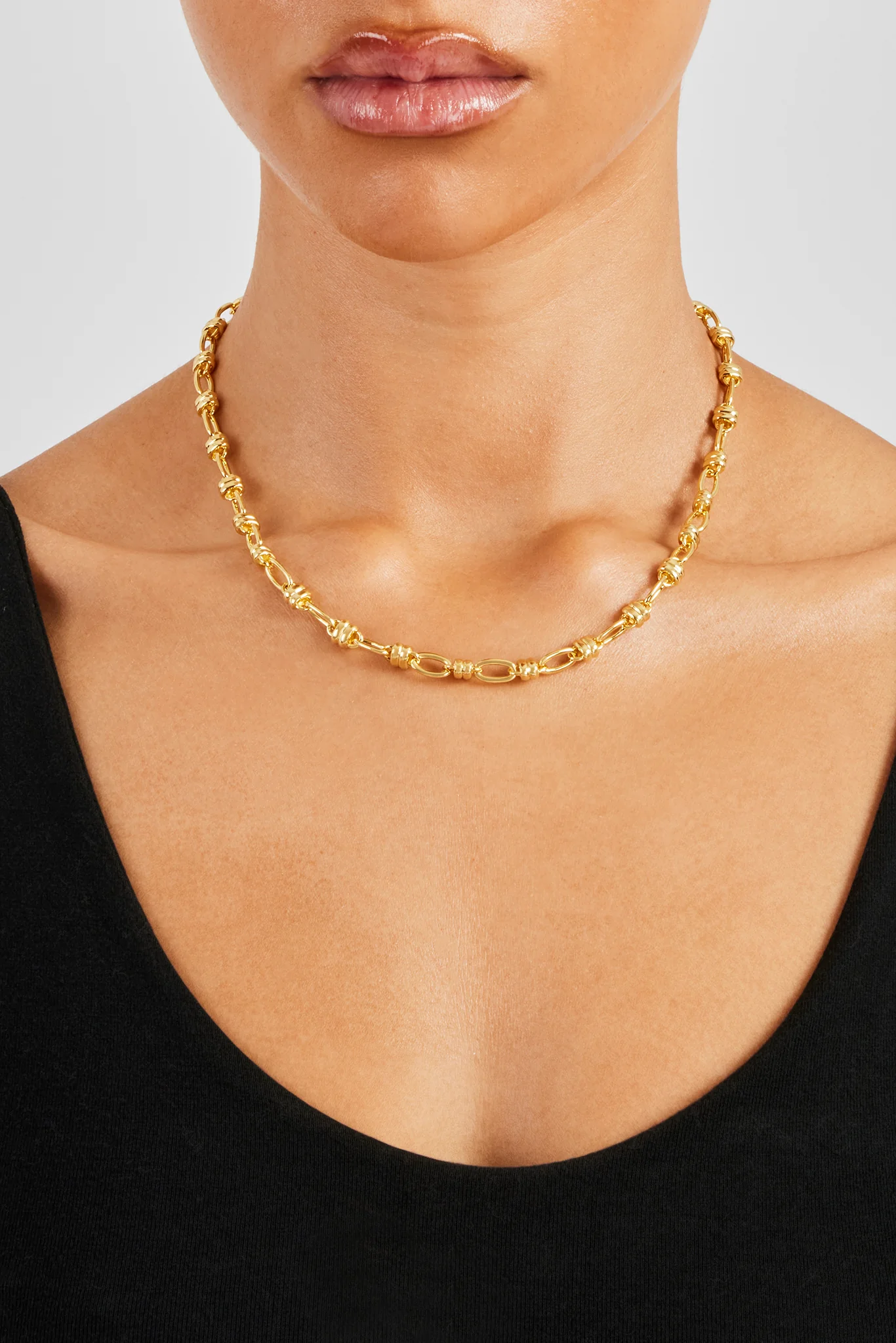 Polished Rounded Chain - 6mm - Gold