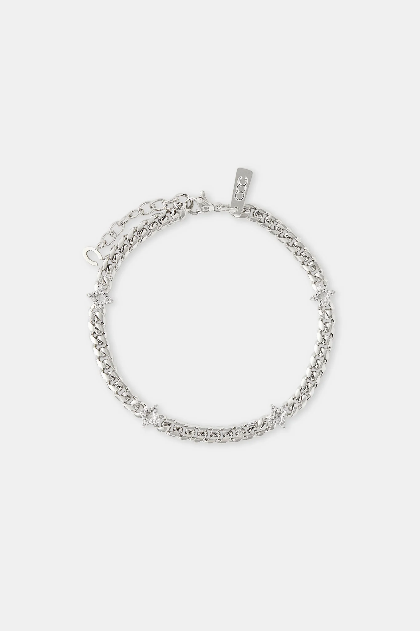 Polished Star Miami Cuban Bracelet - 8mm - Image 2