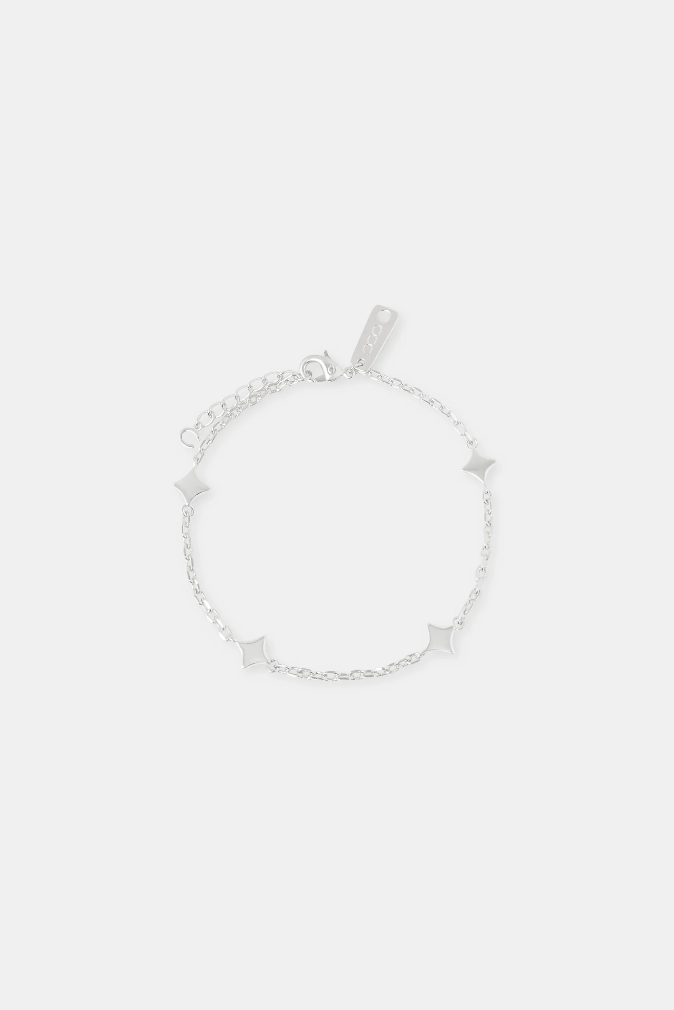 Polished Star Motif Rolo Bracelet - 8mm - Image 2