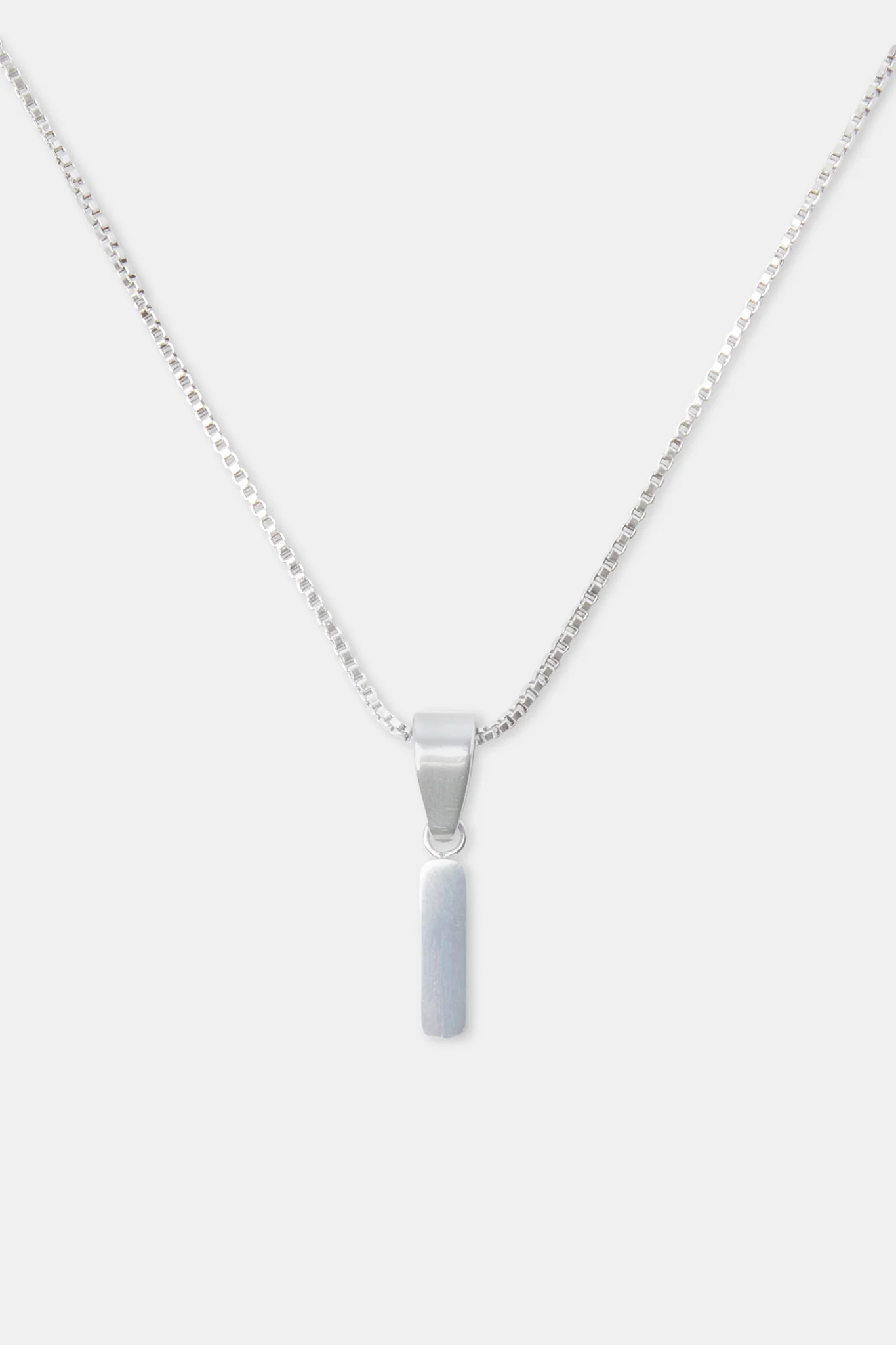 Polished Tag Pendant Necklace - Image 2