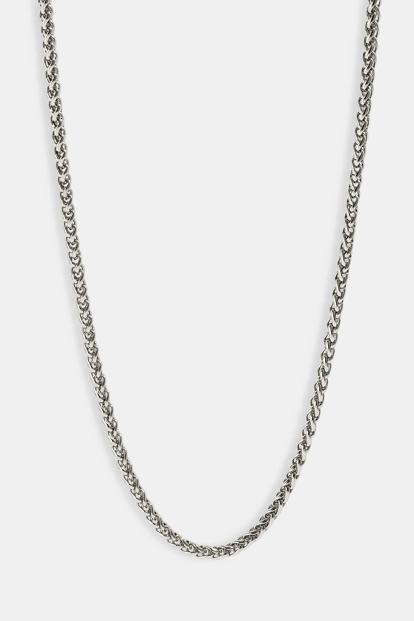 Polished Wheat Link Chain - 5mm - White - Image 2
