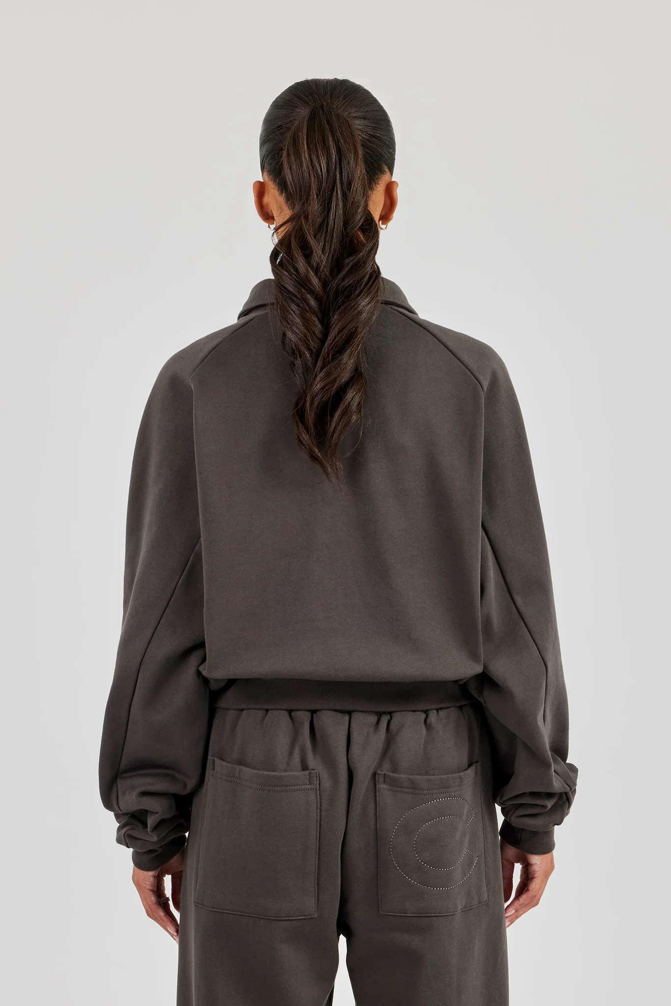 Polo Sweatshirt - Coffee - Image 4