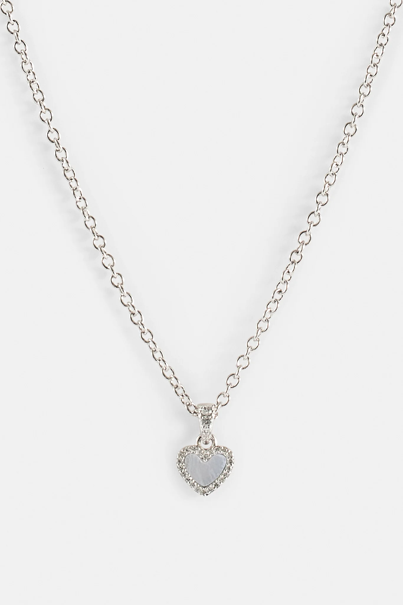 Purple Agate Heart Necklace - 8mm - Image 3