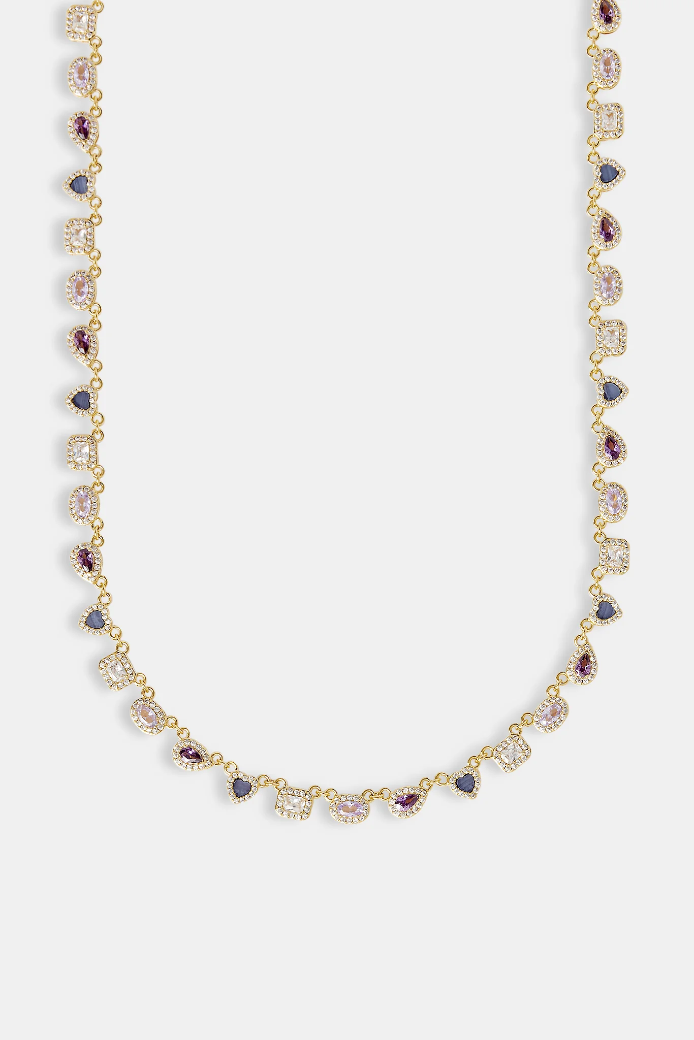 Purple Agate Iced Gemstone Chain - 6mm - Image 2