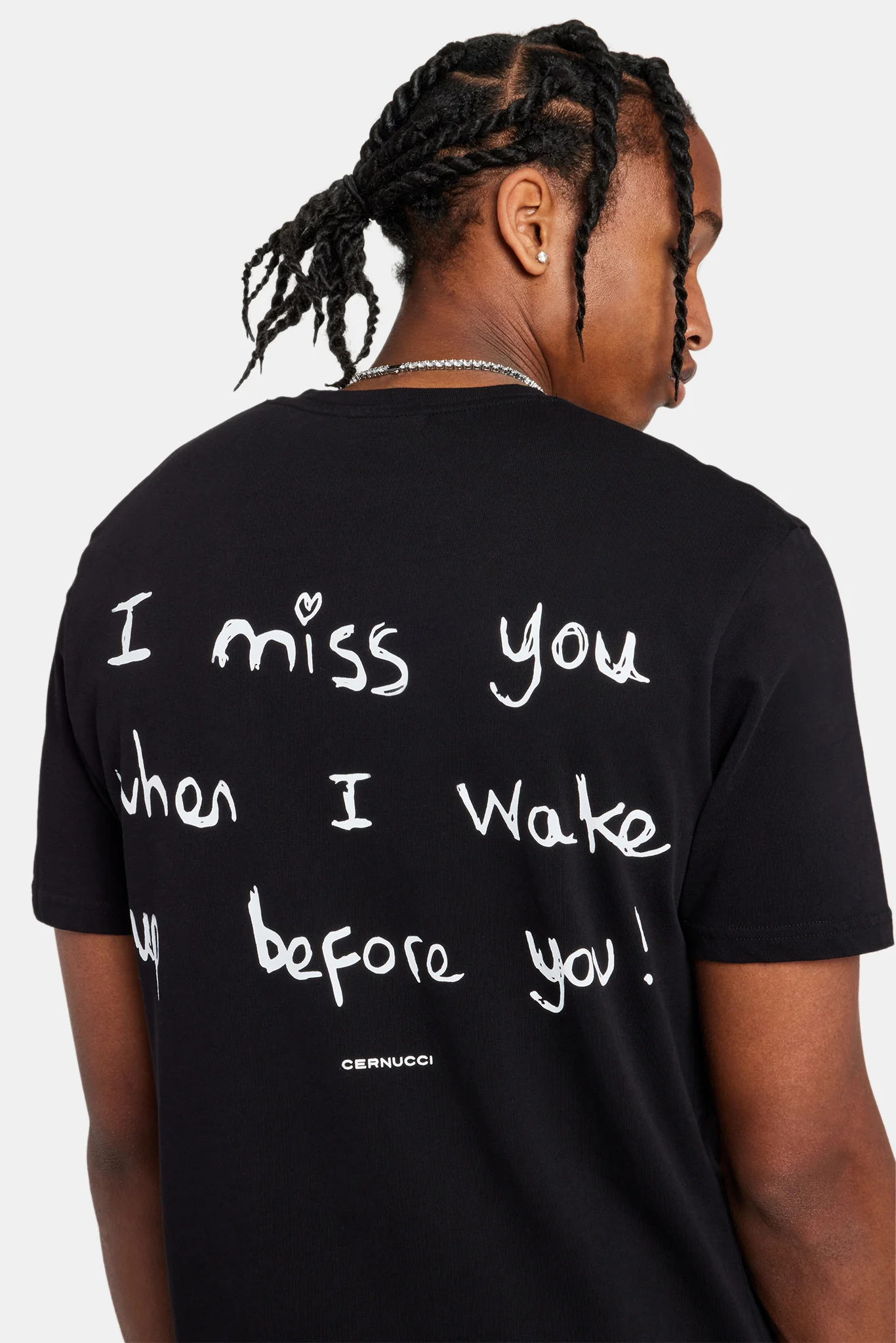 Quote Text T-Shirt - Black - Image 2