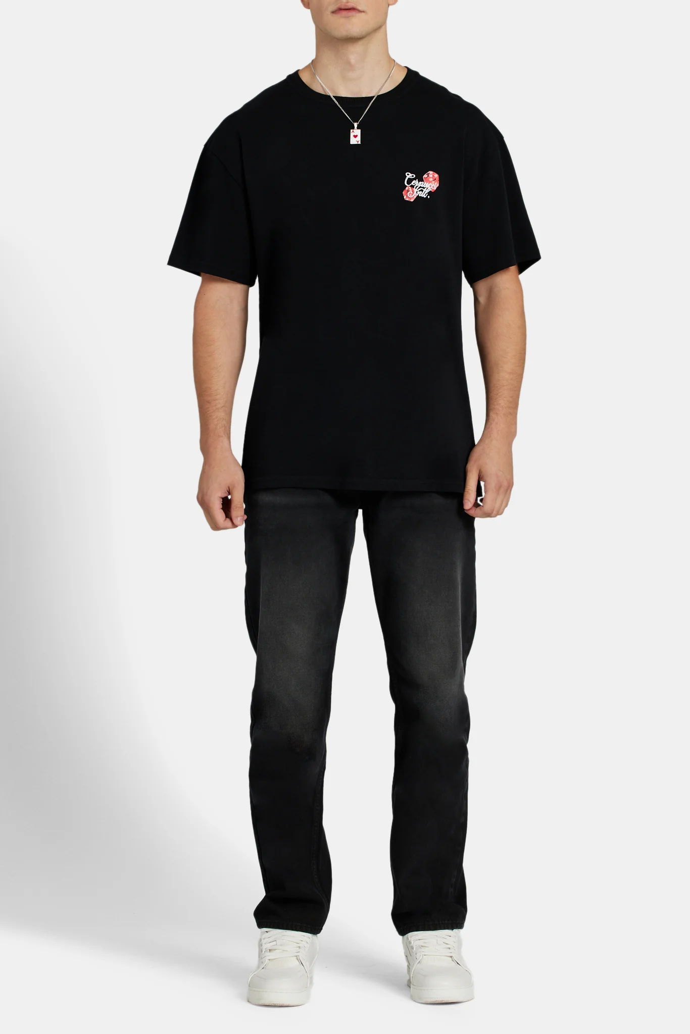 Red Dice Graphic T-Shirt - Black - Image 3