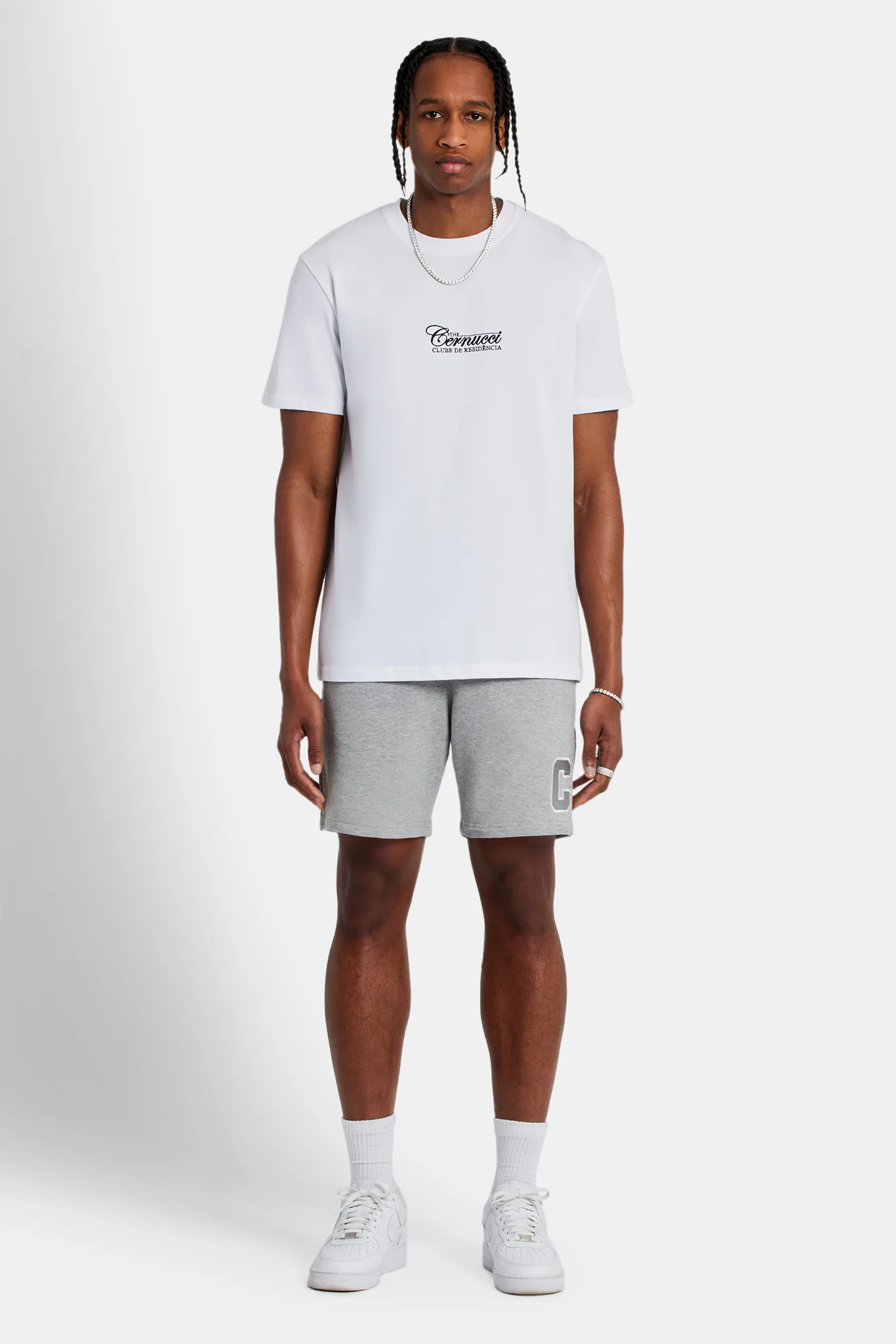Regular Fit Jersey C Shorts - Grey Marl - Image 2