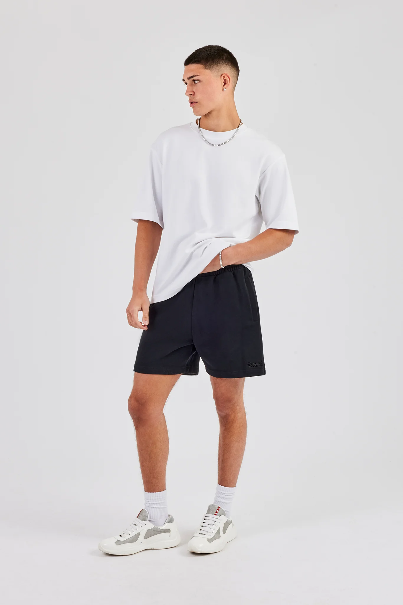 Regular Jersey Short - Black - Image 5