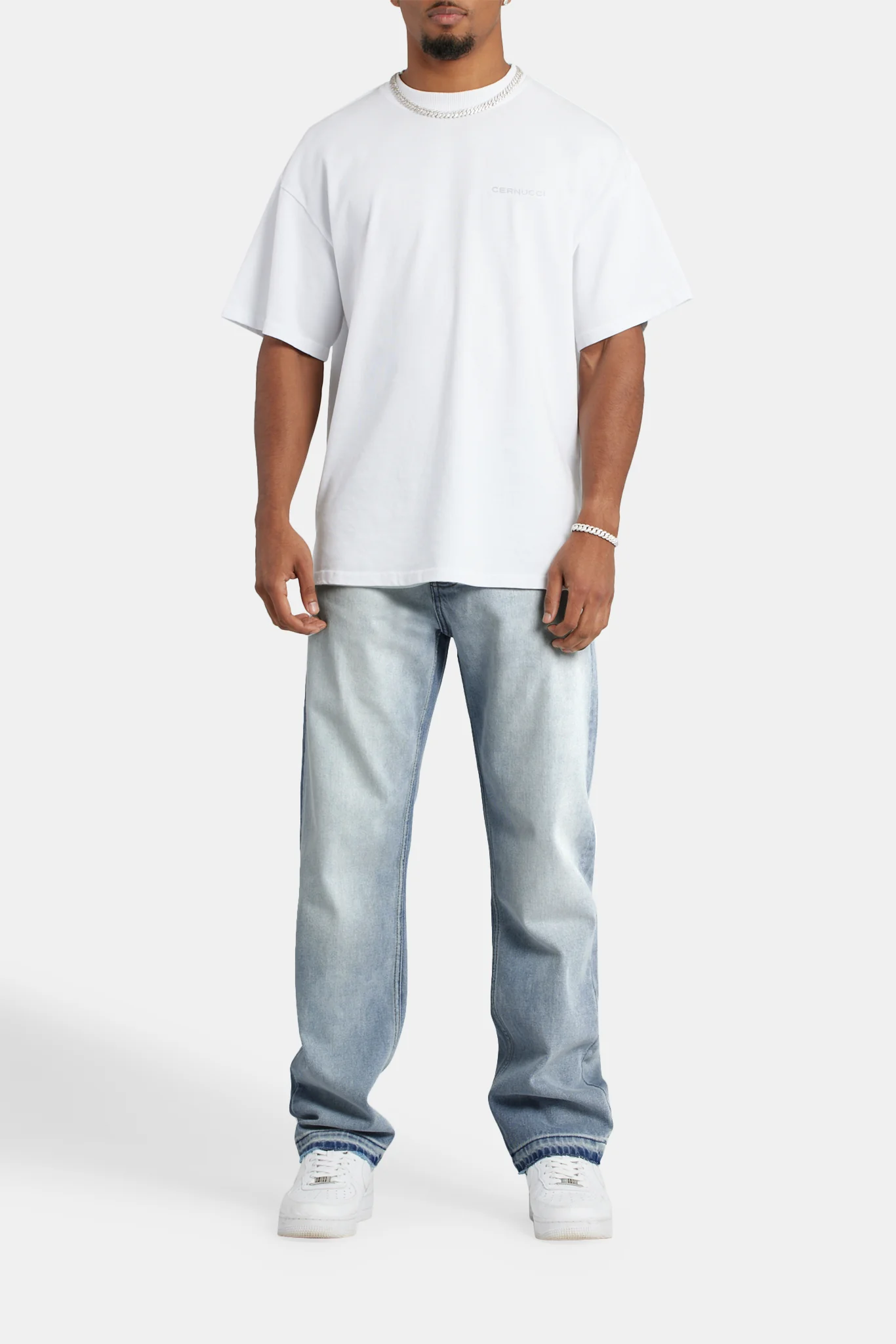 Relaxed Fit Jeans - Bleach Wash - Image 3