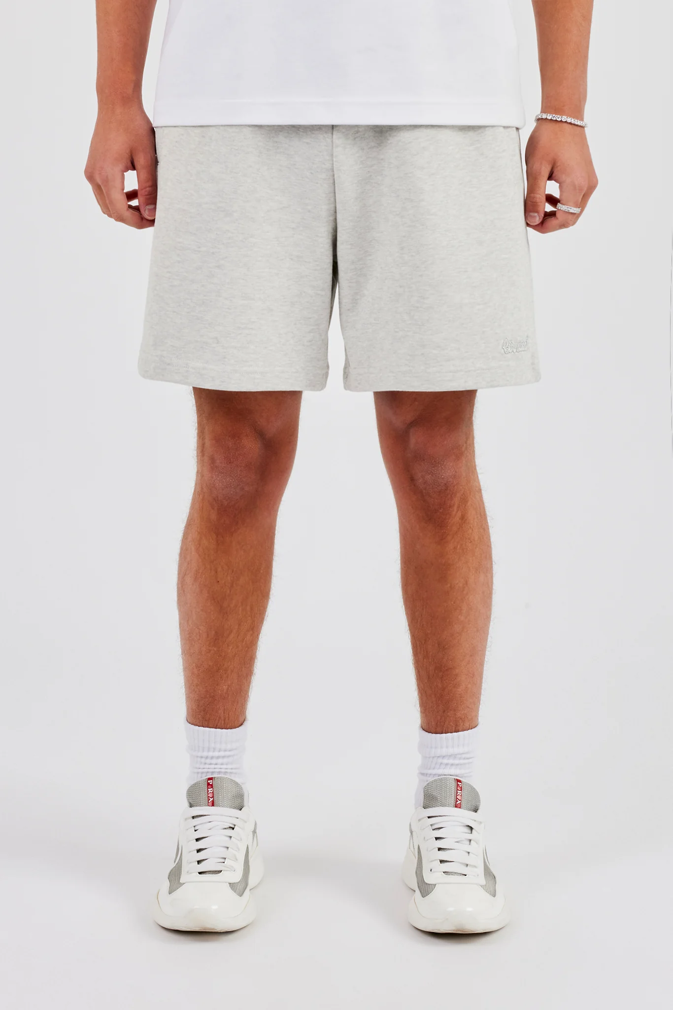 Relaxed Jersey Short - Grey Marl - Image 2
