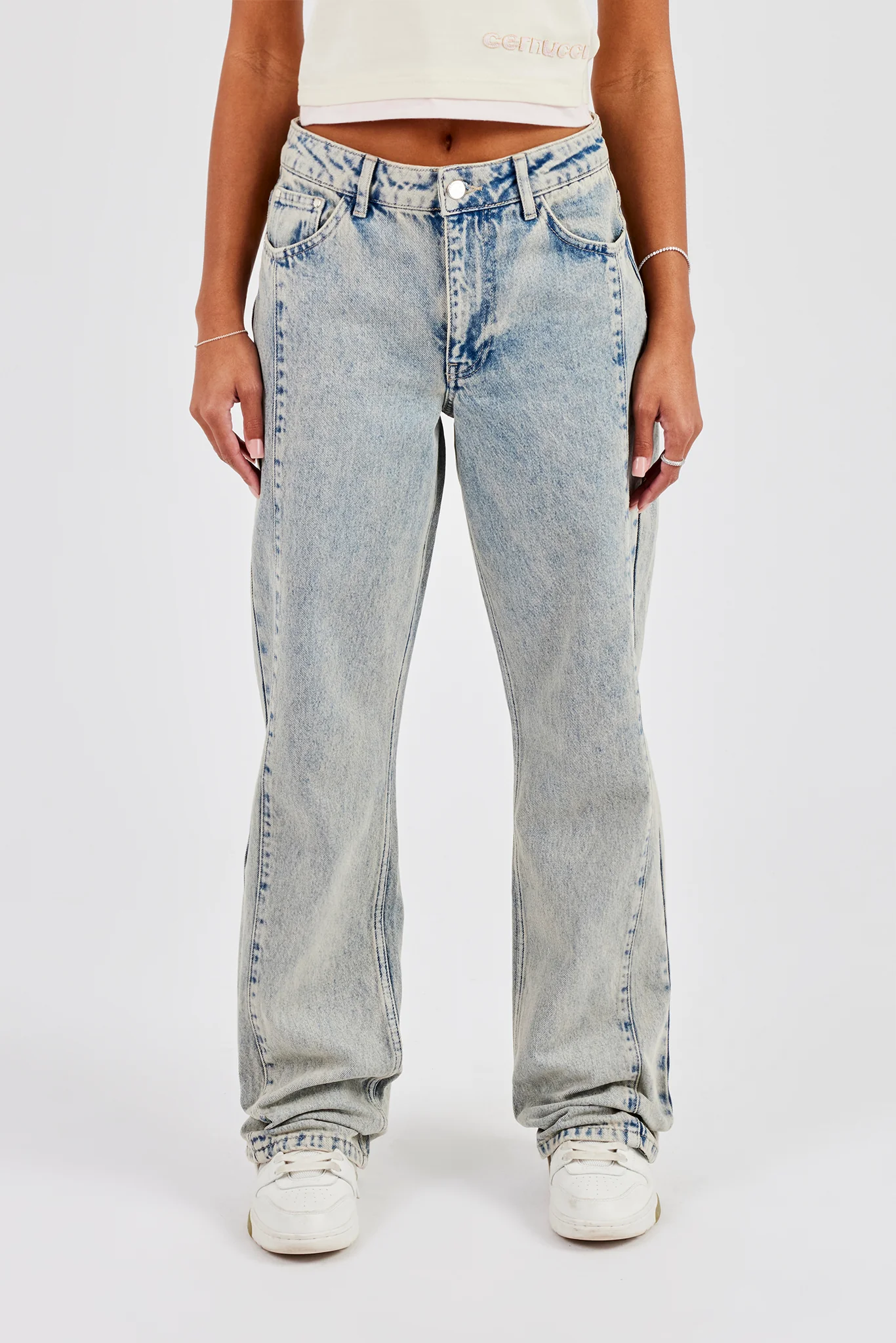 Relaxed Seam Detail Jean - Antique Wash - Image 2